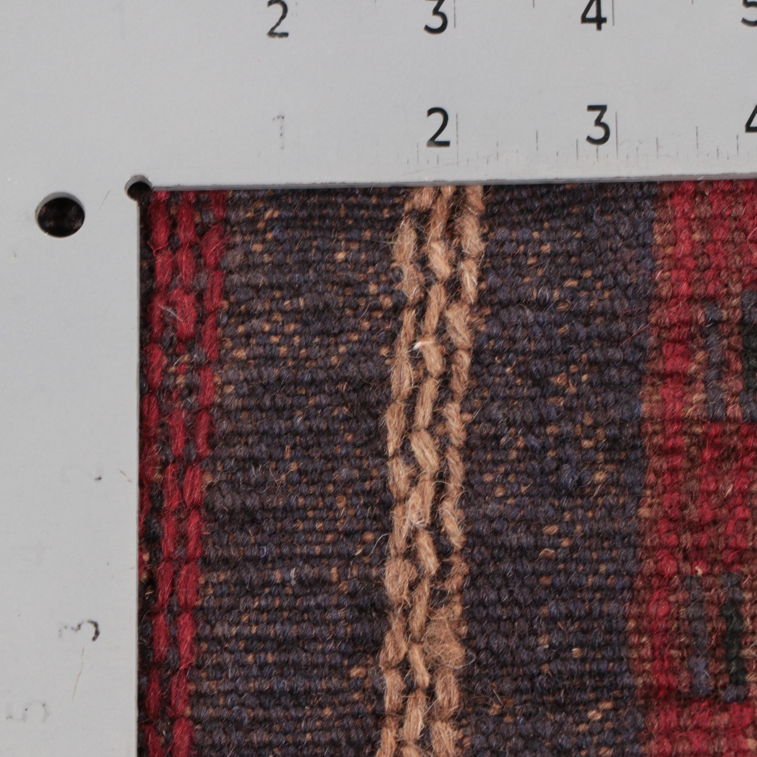 2'1 x 7'11 Hand-Knotted Afghan Mixed Technique Carpet Runner