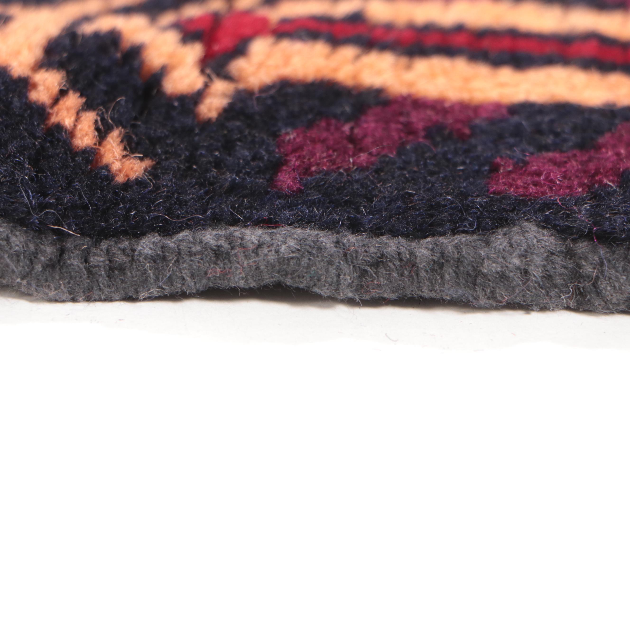 2'10 x 4'3 Hand-Knotted Afghan Pictorial Accent Rug