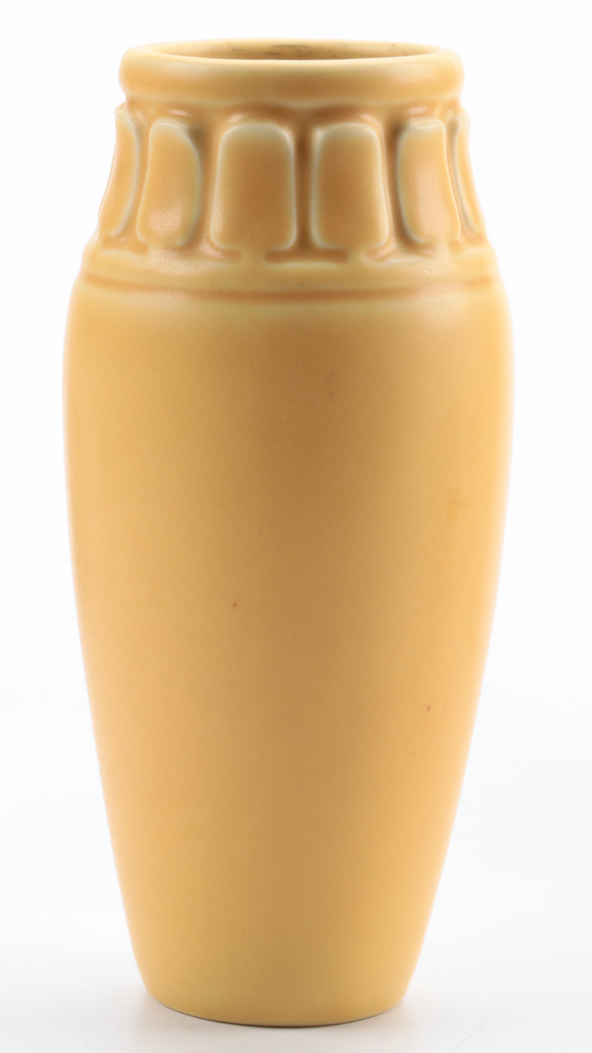 Rookwood Pottery Mustard Matte Glaze Vases and More, 1920s