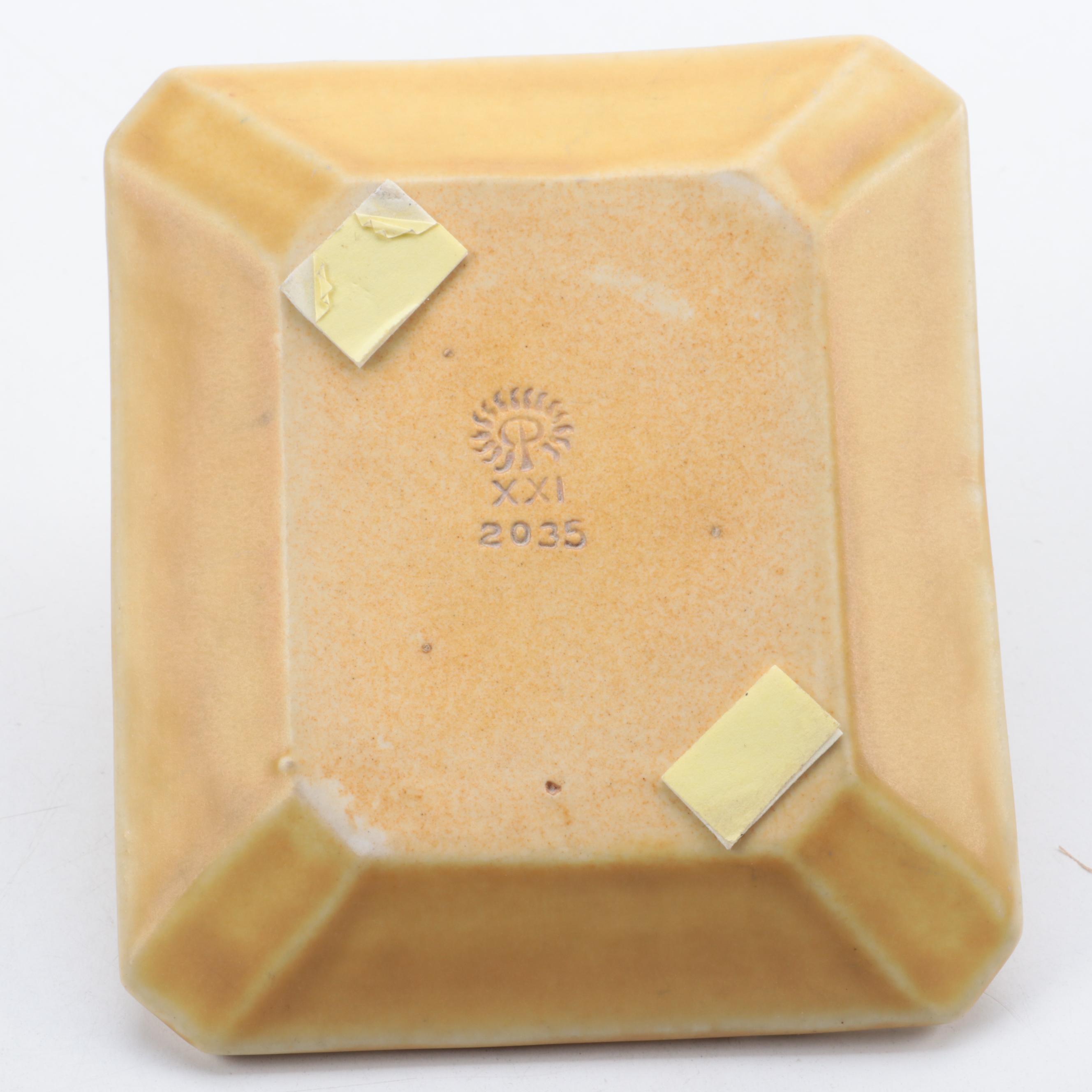 Rookwood Pottery Mustard Matte Glaze Vases and More, 1920s