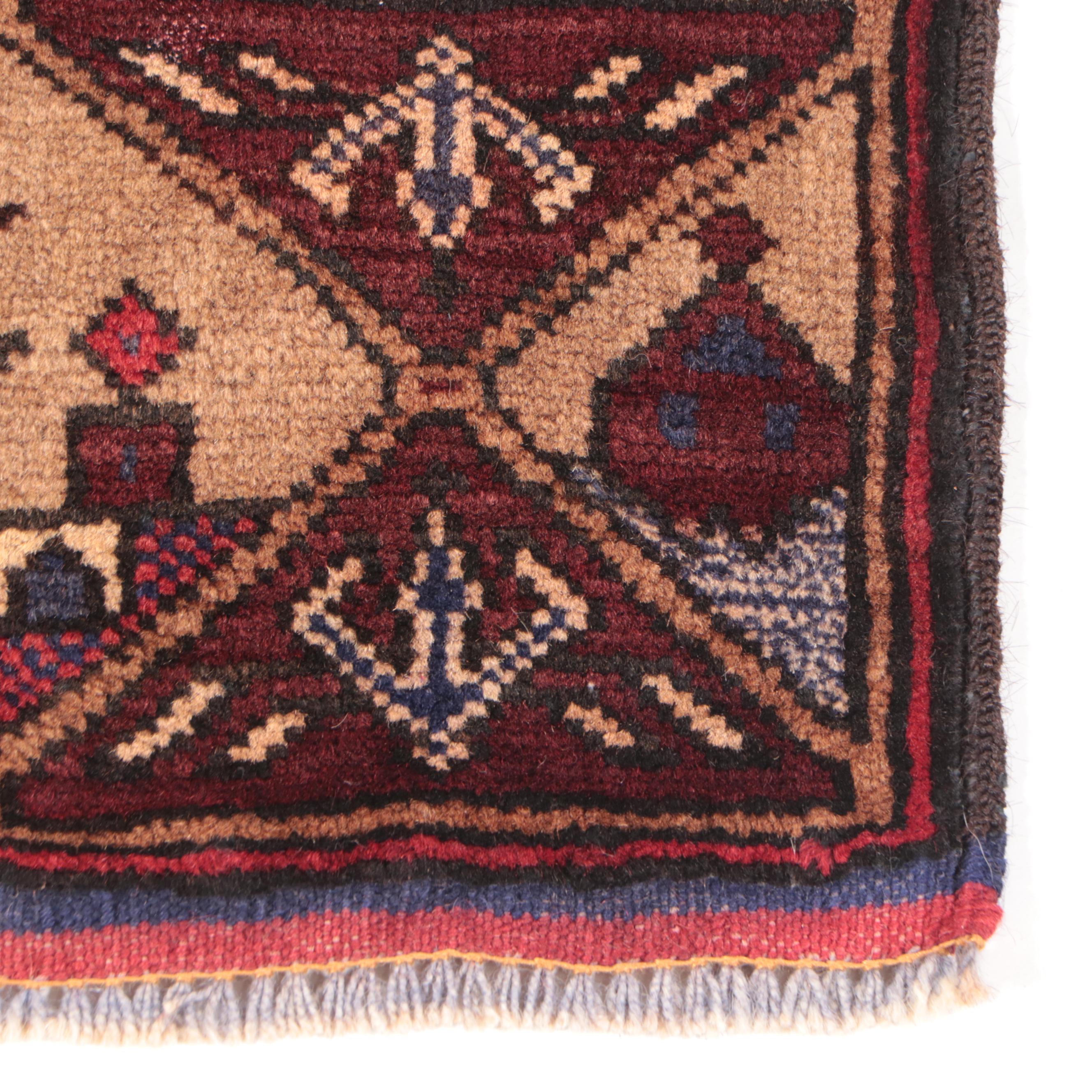 2'10 x 4'8 Hand-Knotted Afghan Teimani Accent Rug