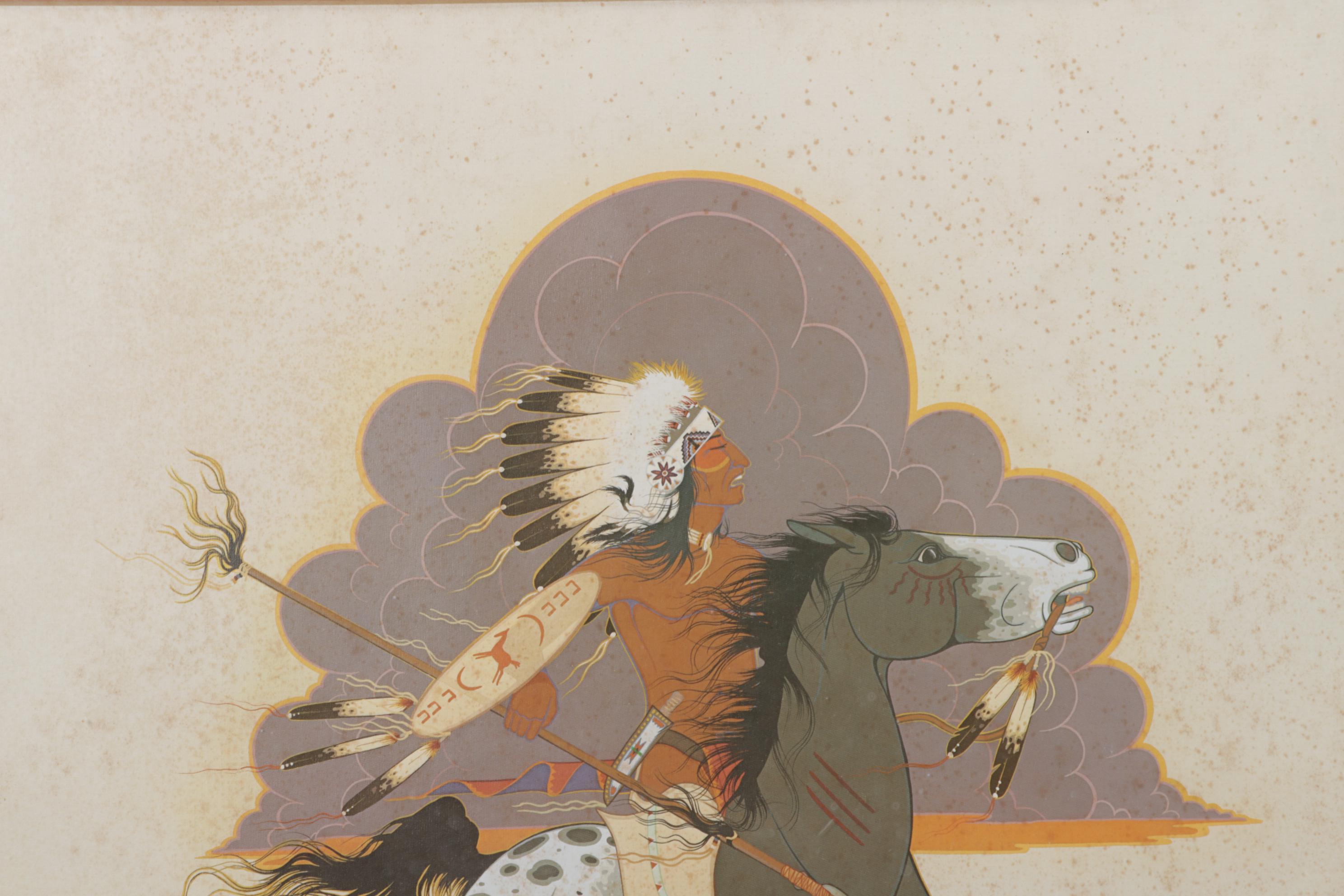 Antowine Warrior and Amado Peña Offset Lithographs, Late 20th Century