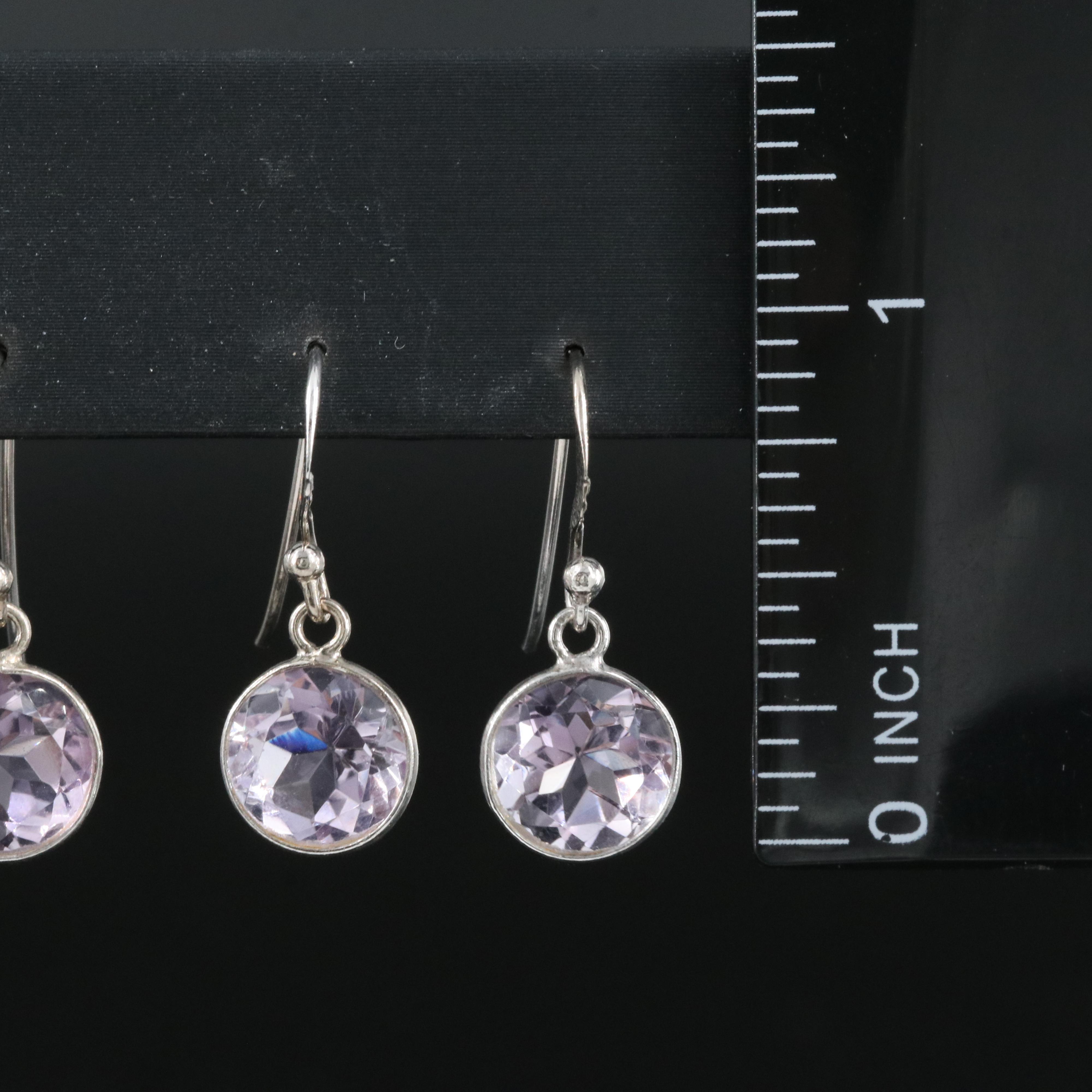 Sterling Amethyst Earrings