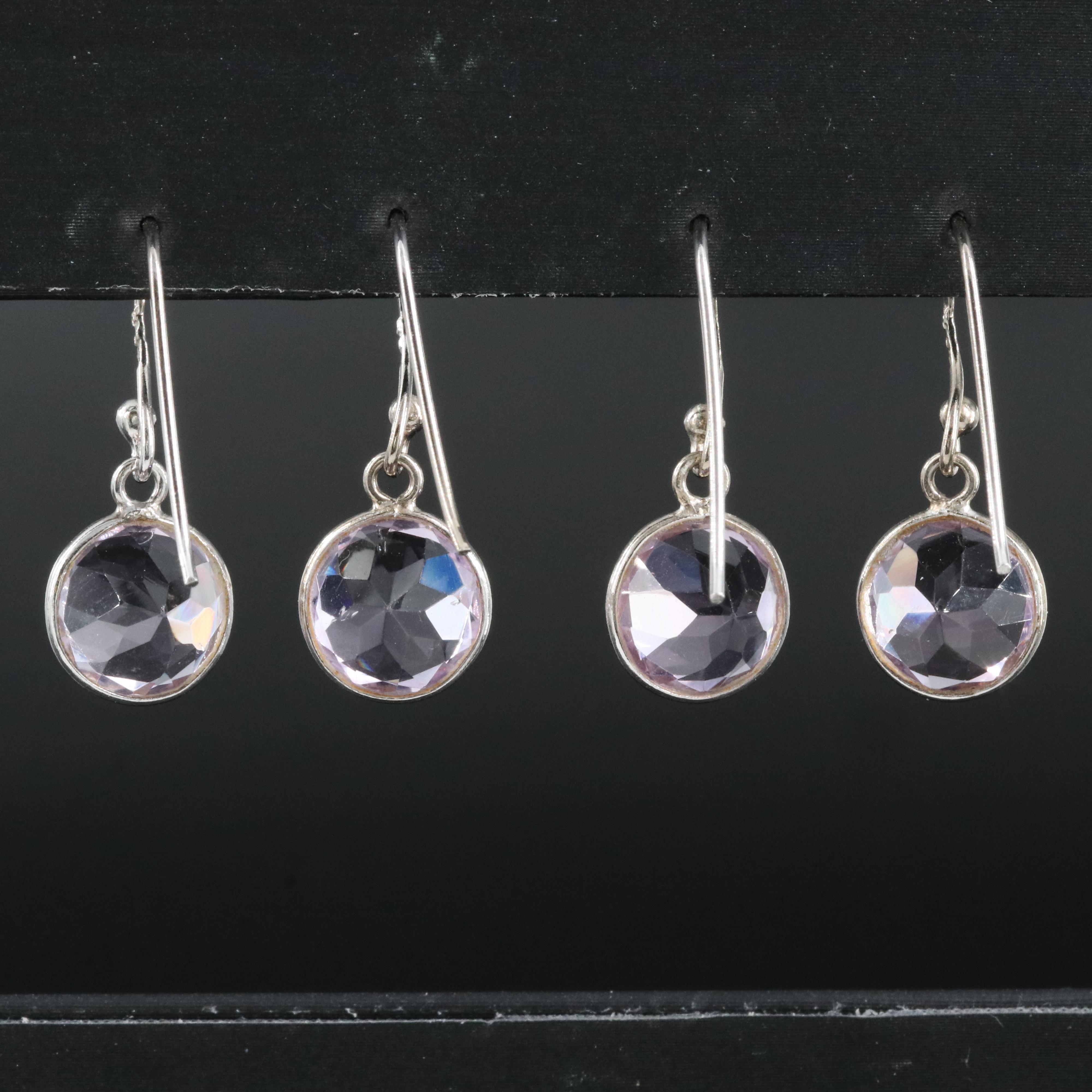 Sterling Amethyst Earrings