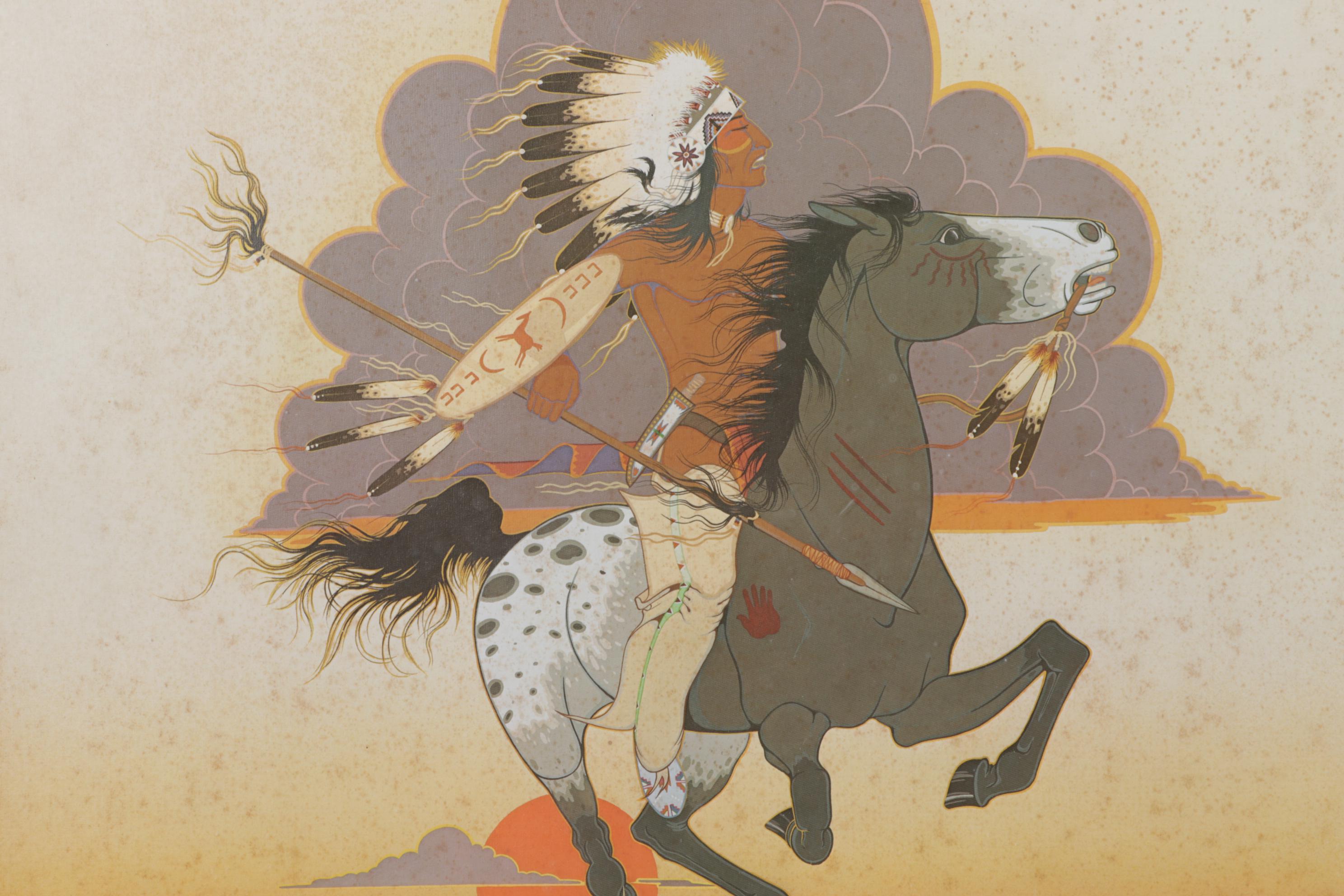 Antowine Warrior and Amado Peña Offset Lithographs, Late 20th Century