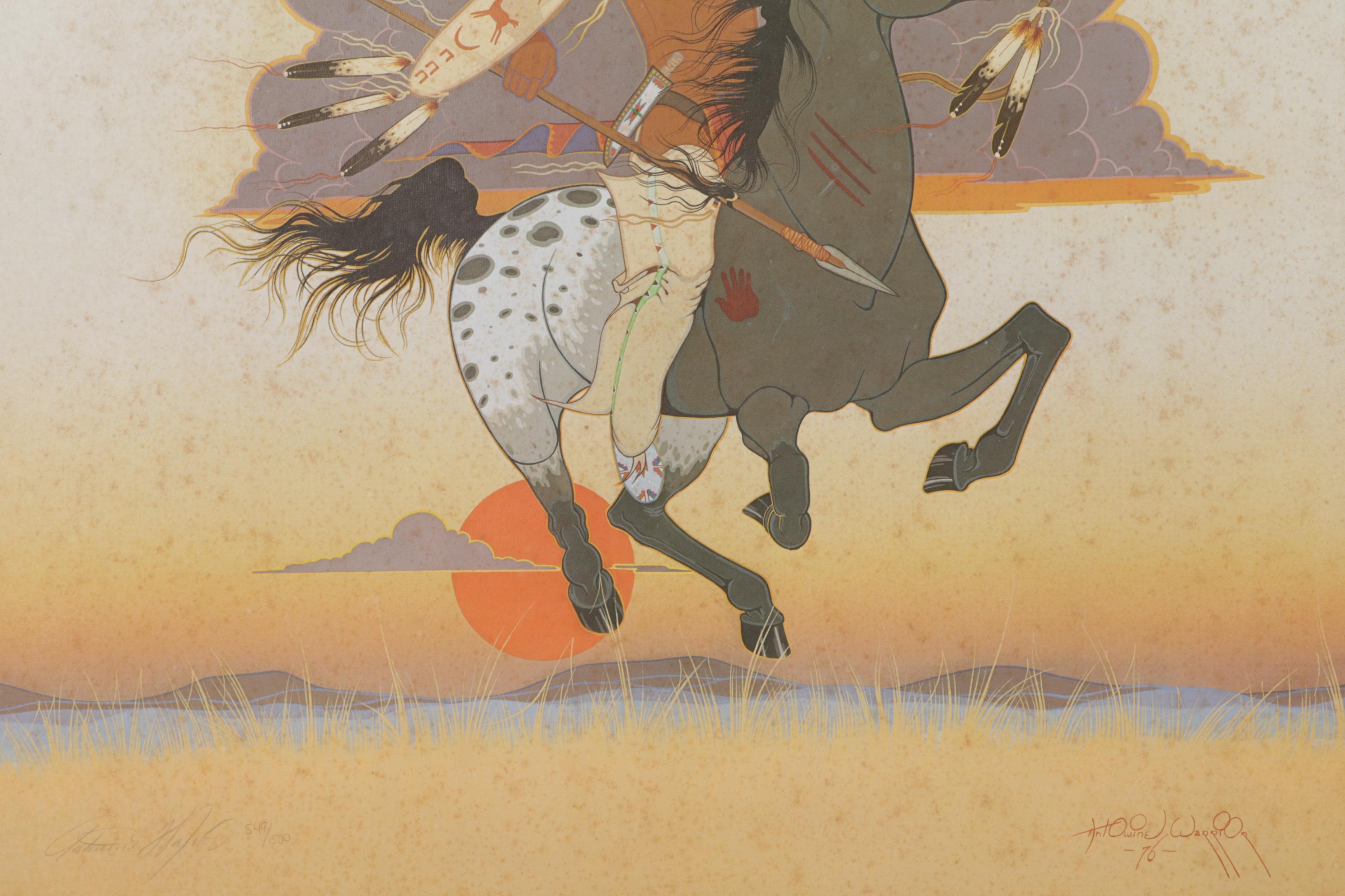 Antowine Warrior and Amado Peña Offset Lithographs, Late 20th Century