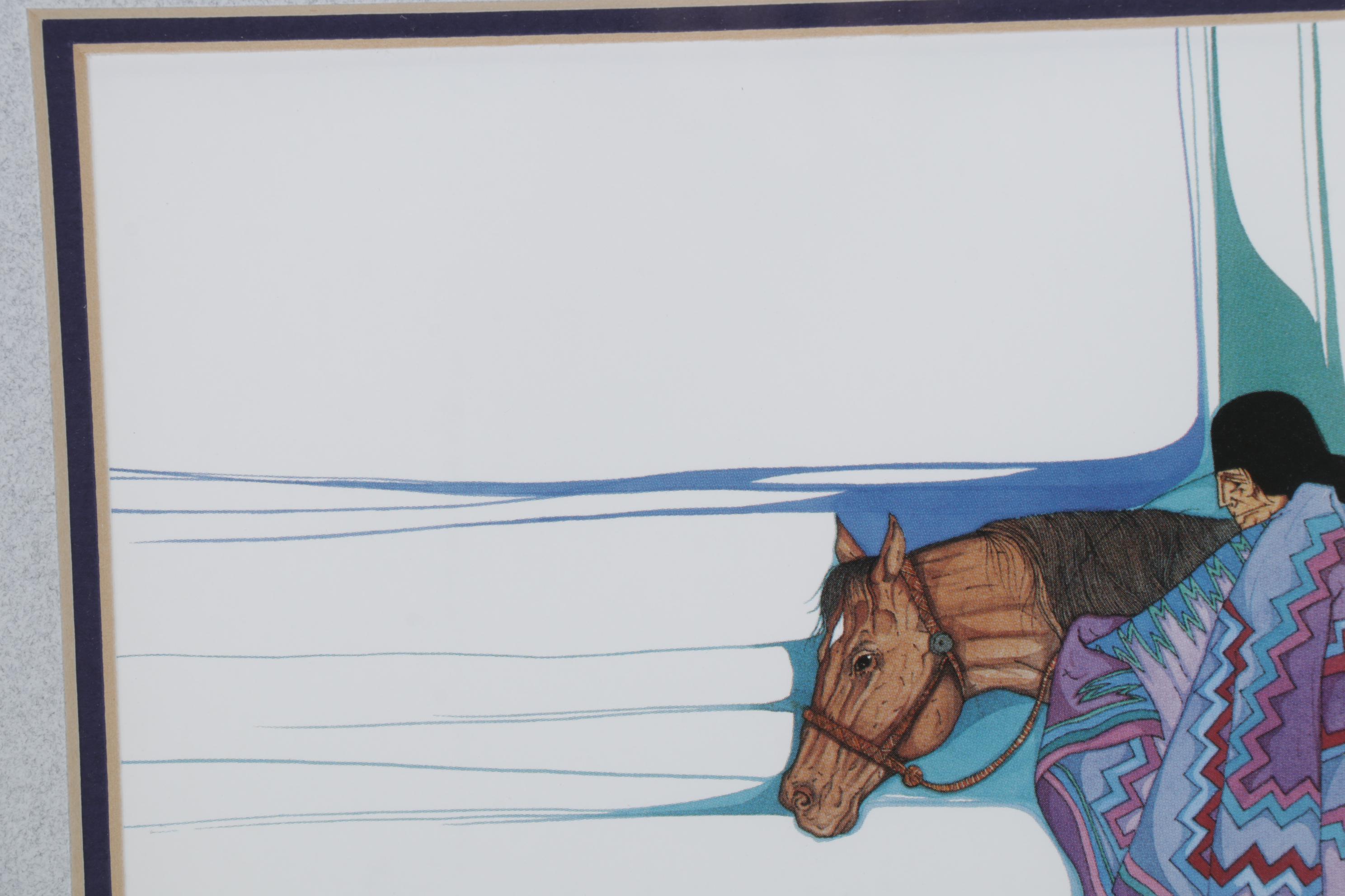 Antowine Warrior and Amado Peña Offset Lithographs, Late 20th Century