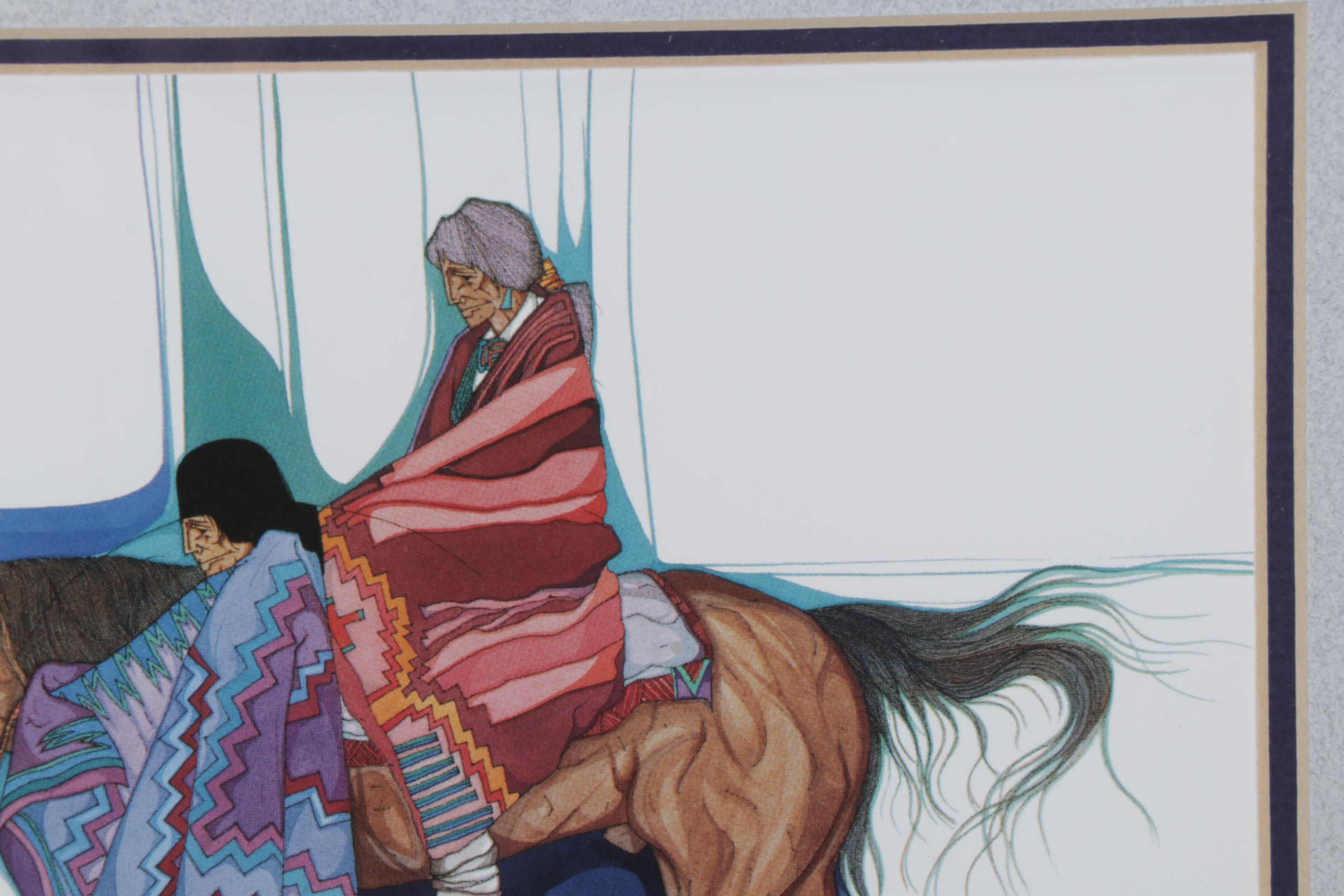 Antowine Warrior and Amado Peña Offset Lithographs, Late 20th Century