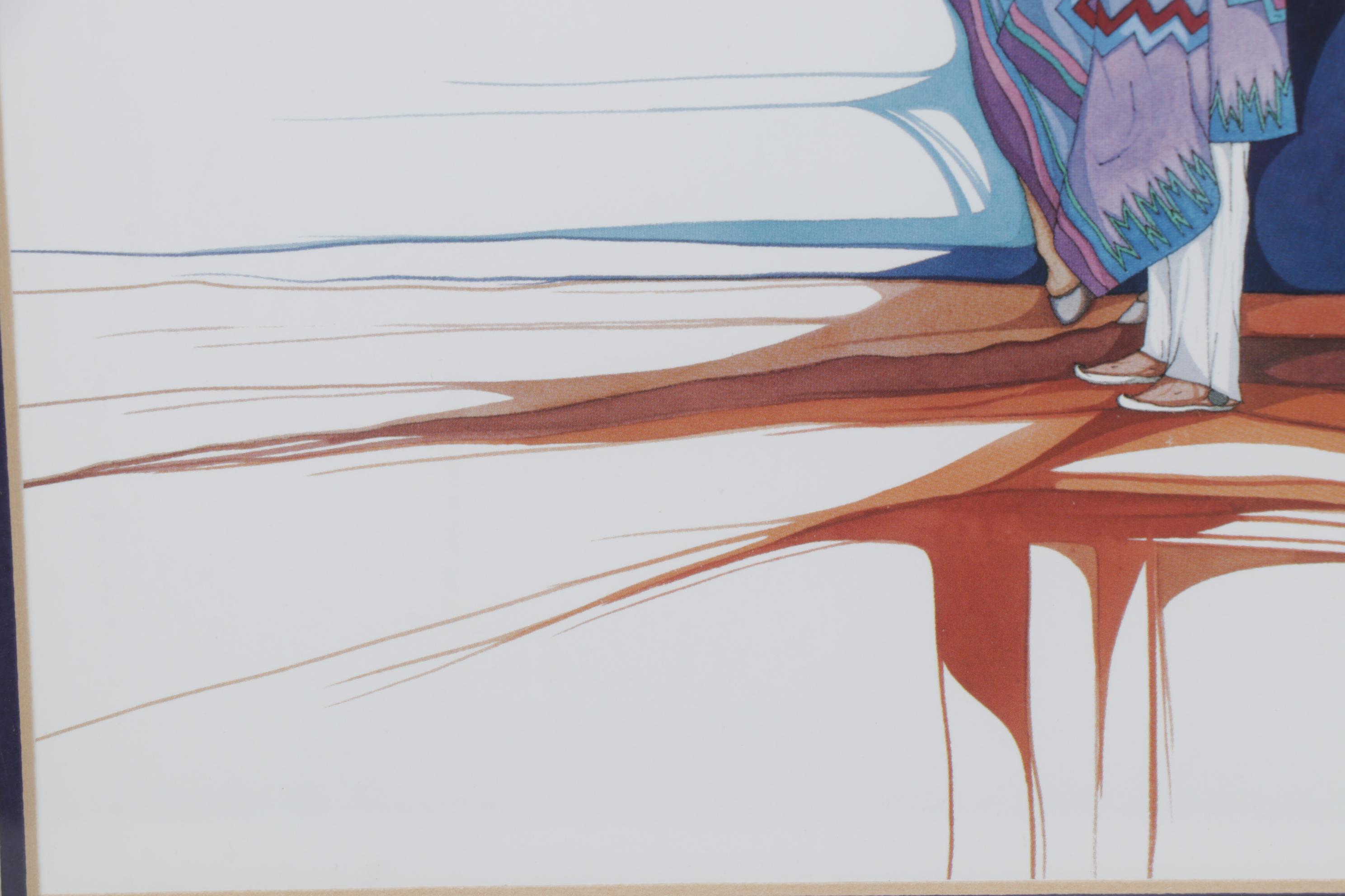 Antowine Warrior and Amado Peña Offset Lithographs, Late 20th Century