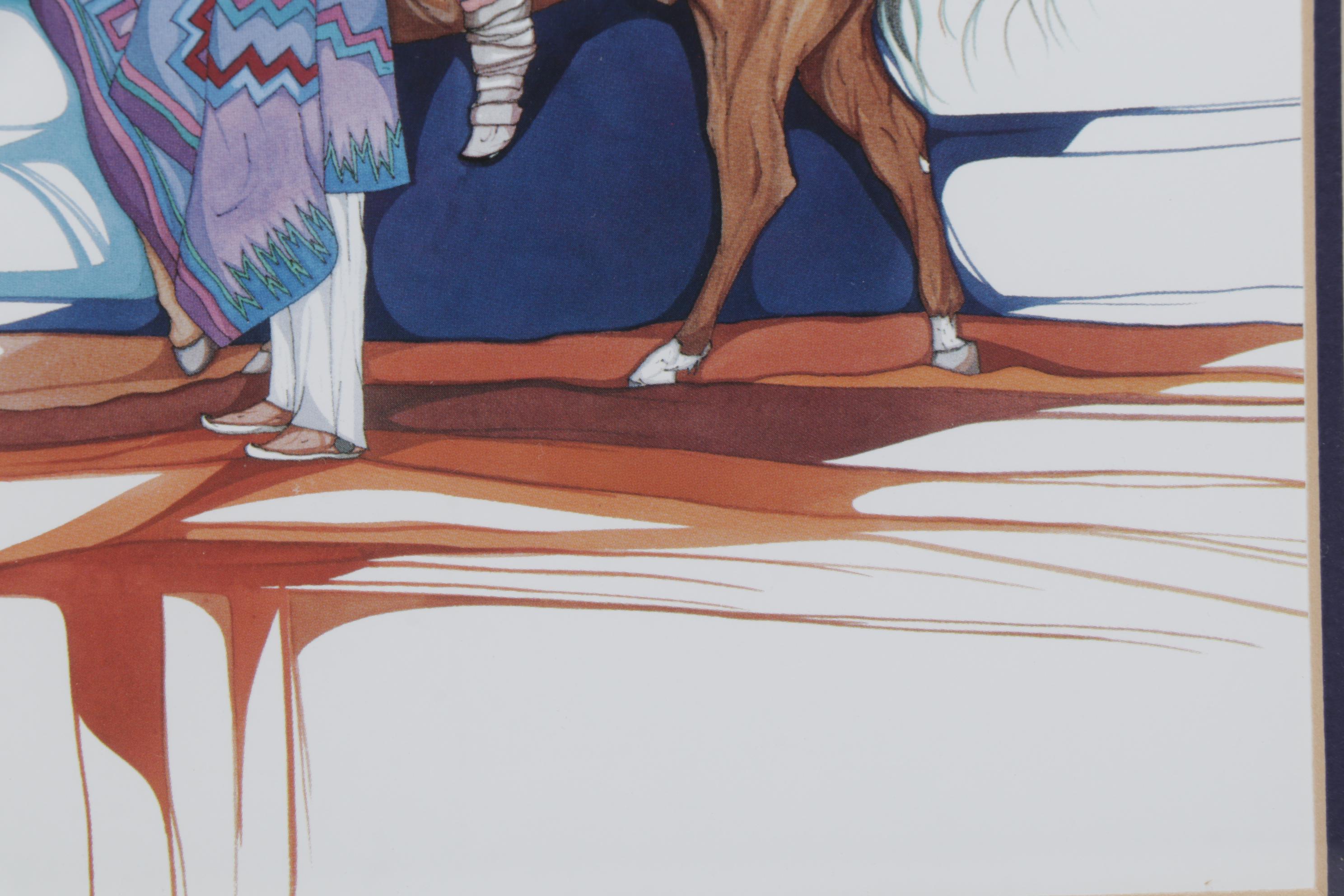 Antowine Warrior and Amado Peña Offset Lithographs, Late 20th Century