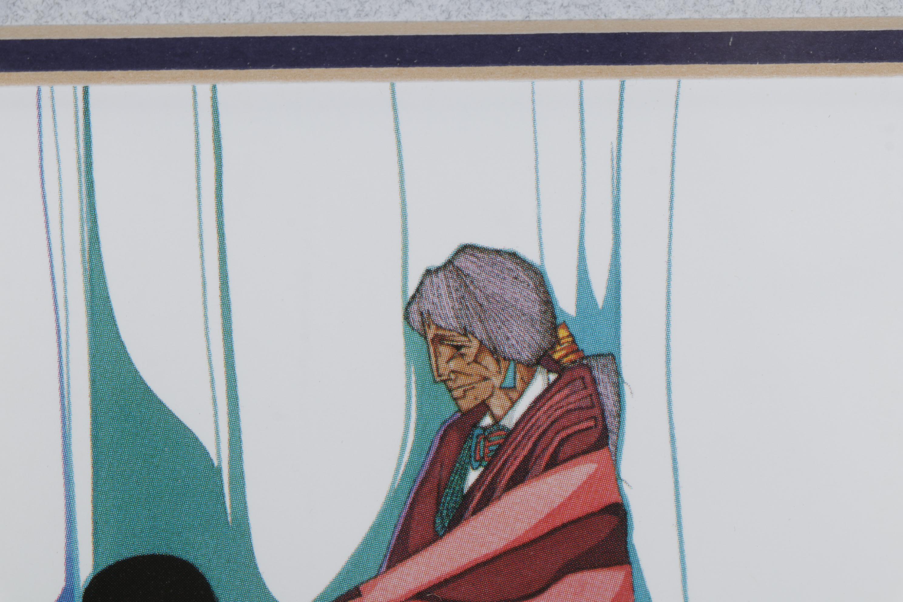 Antowine Warrior and Amado Peña Offset Lithographs, Late 20th Century