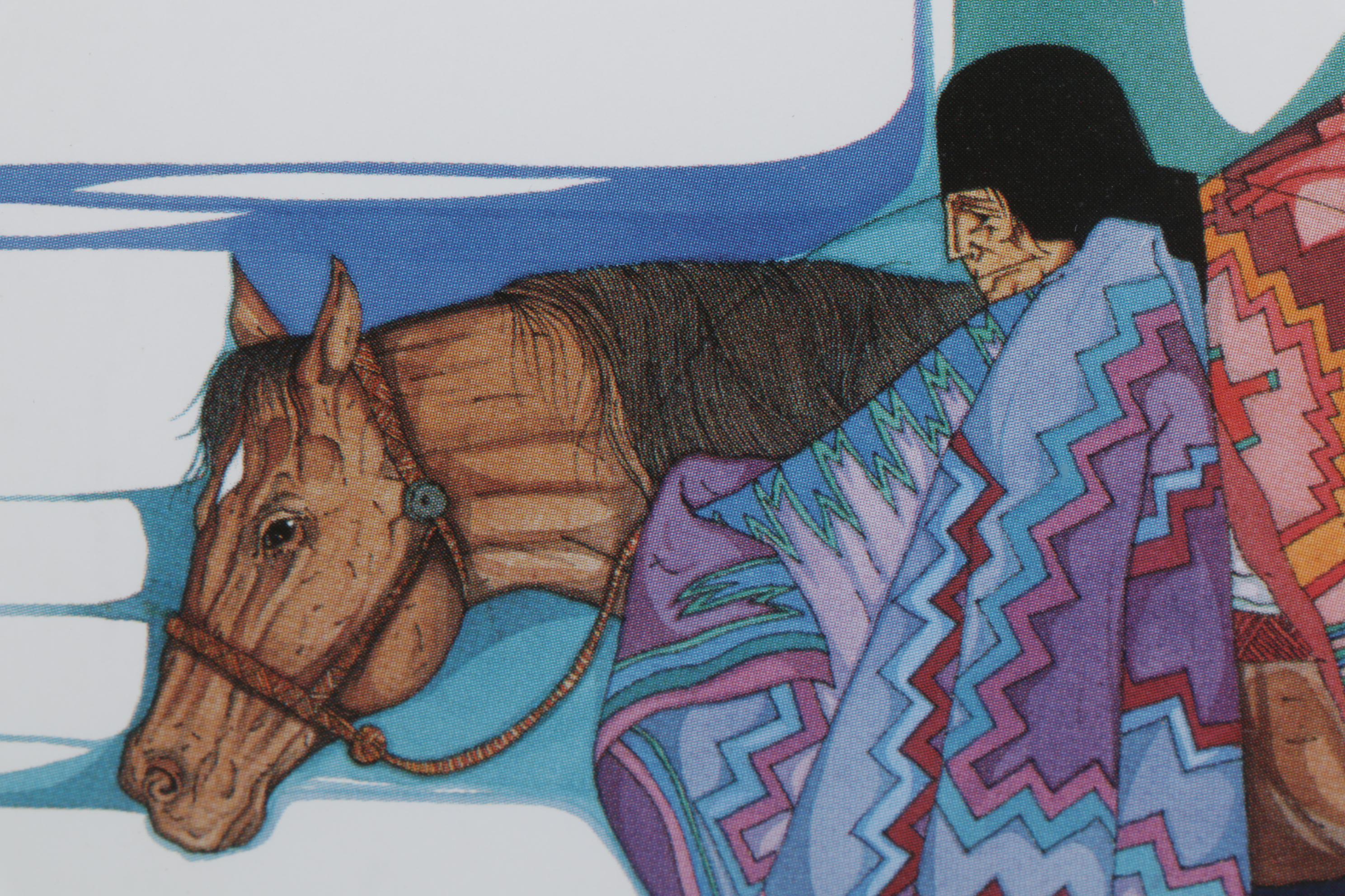 Antowine Warrior and Amado Peña Offset Lithographs, Late 20th Century