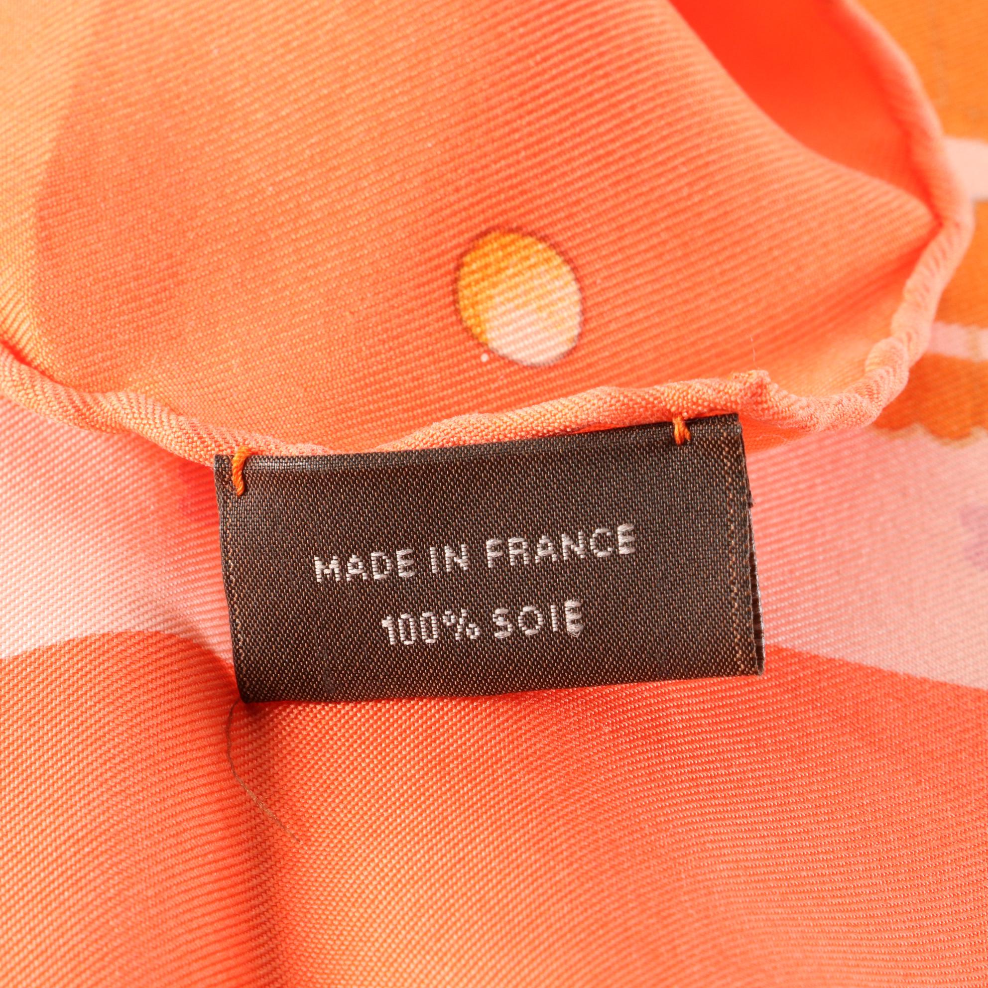 Hermès "Boucles et Galons du Tsar" Wash Scarf 90 in Silk Twill