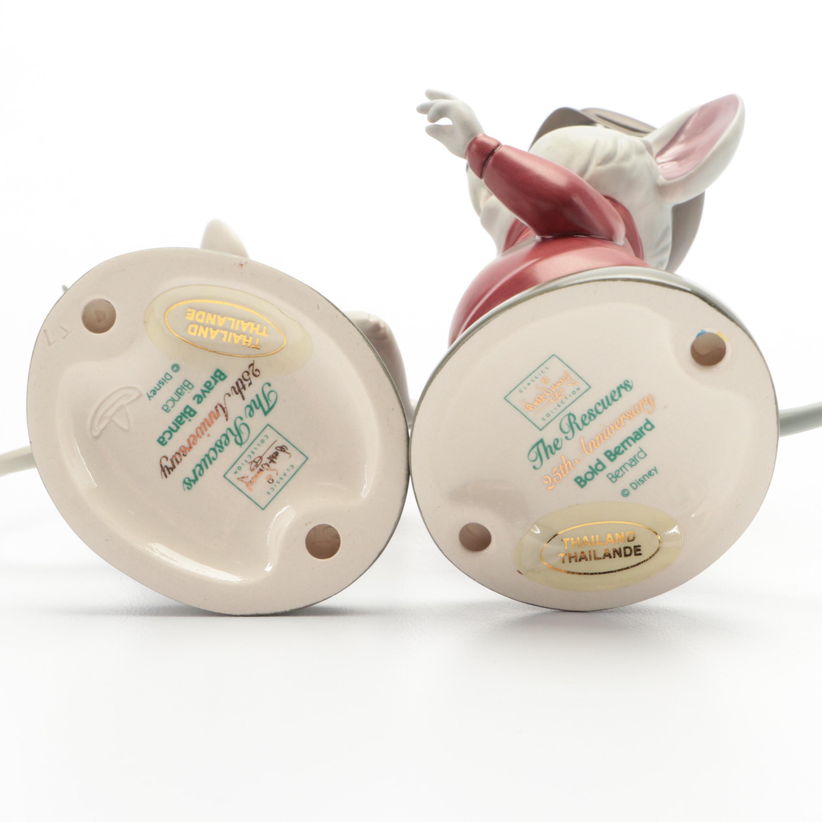 Classics Walt Disney Collection Ceramic Figurines Including "Medusa & Penny"