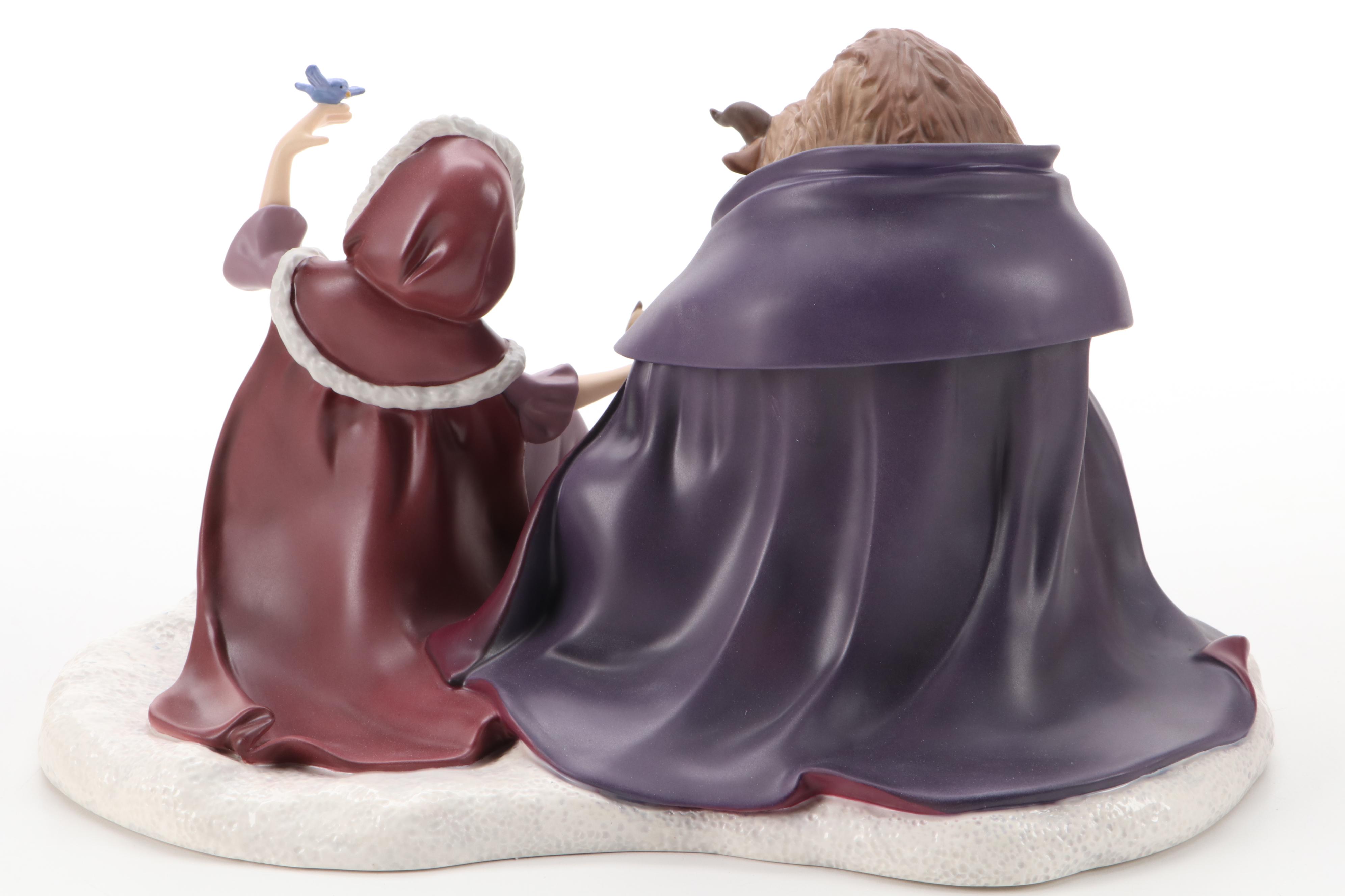 Classics Walt Disney Collection Ceramic Figurines Including "Belle & Beast"