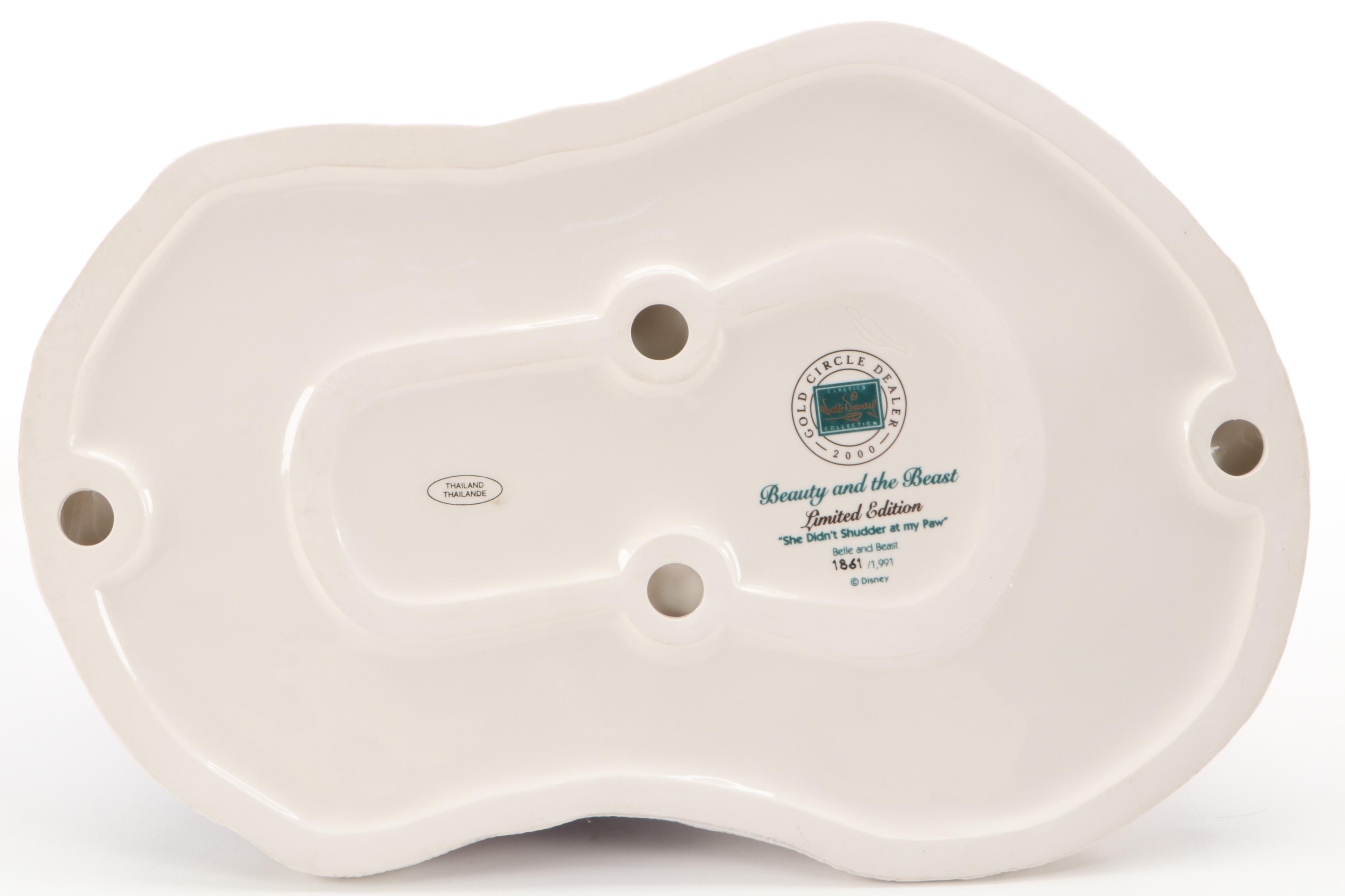 Classics Walt Disney Collection Ceramic Figurines Including "Belle & Beast"