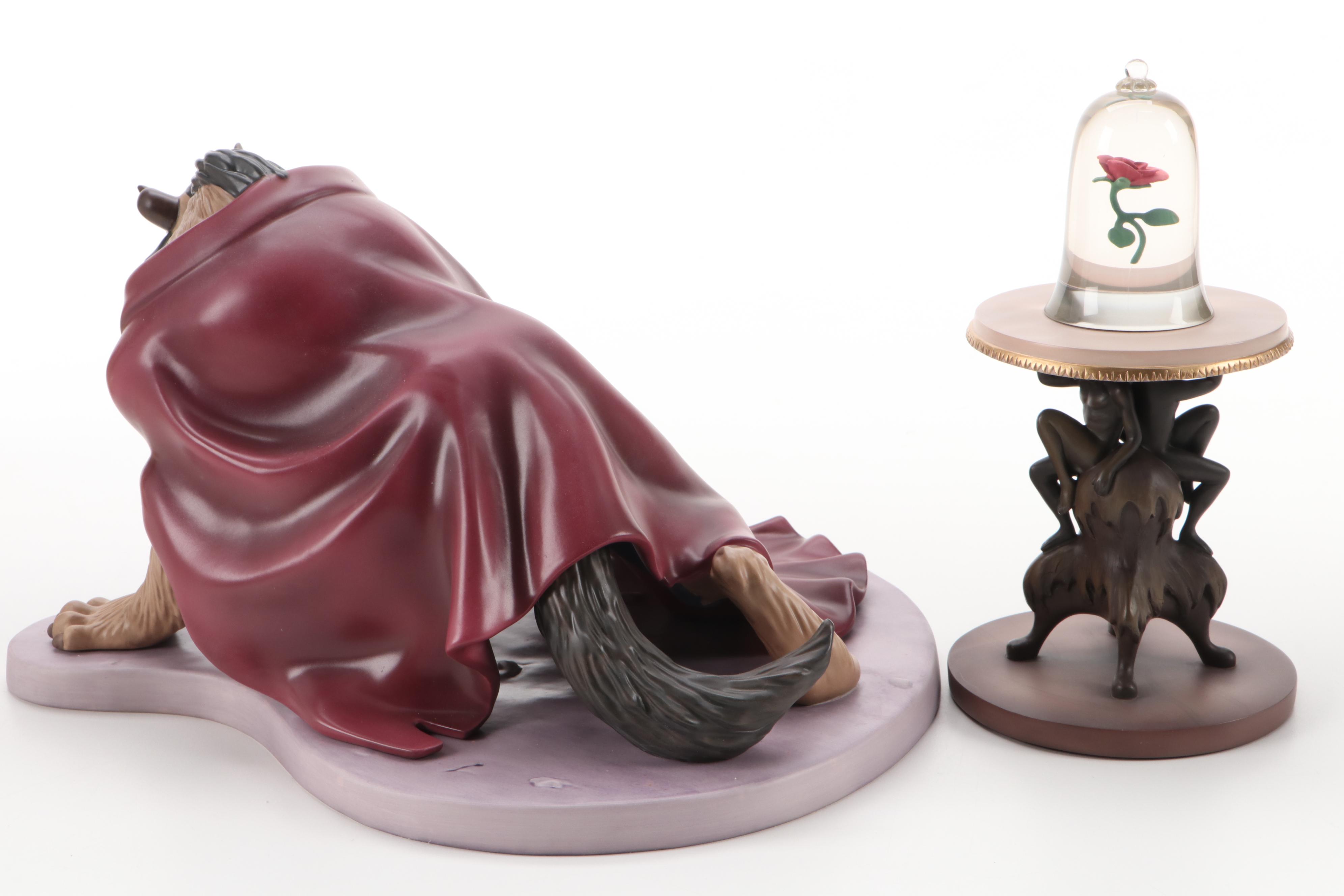 Classics Walt Disney Collection Ceramic Figurines Including "Belle & Beast"