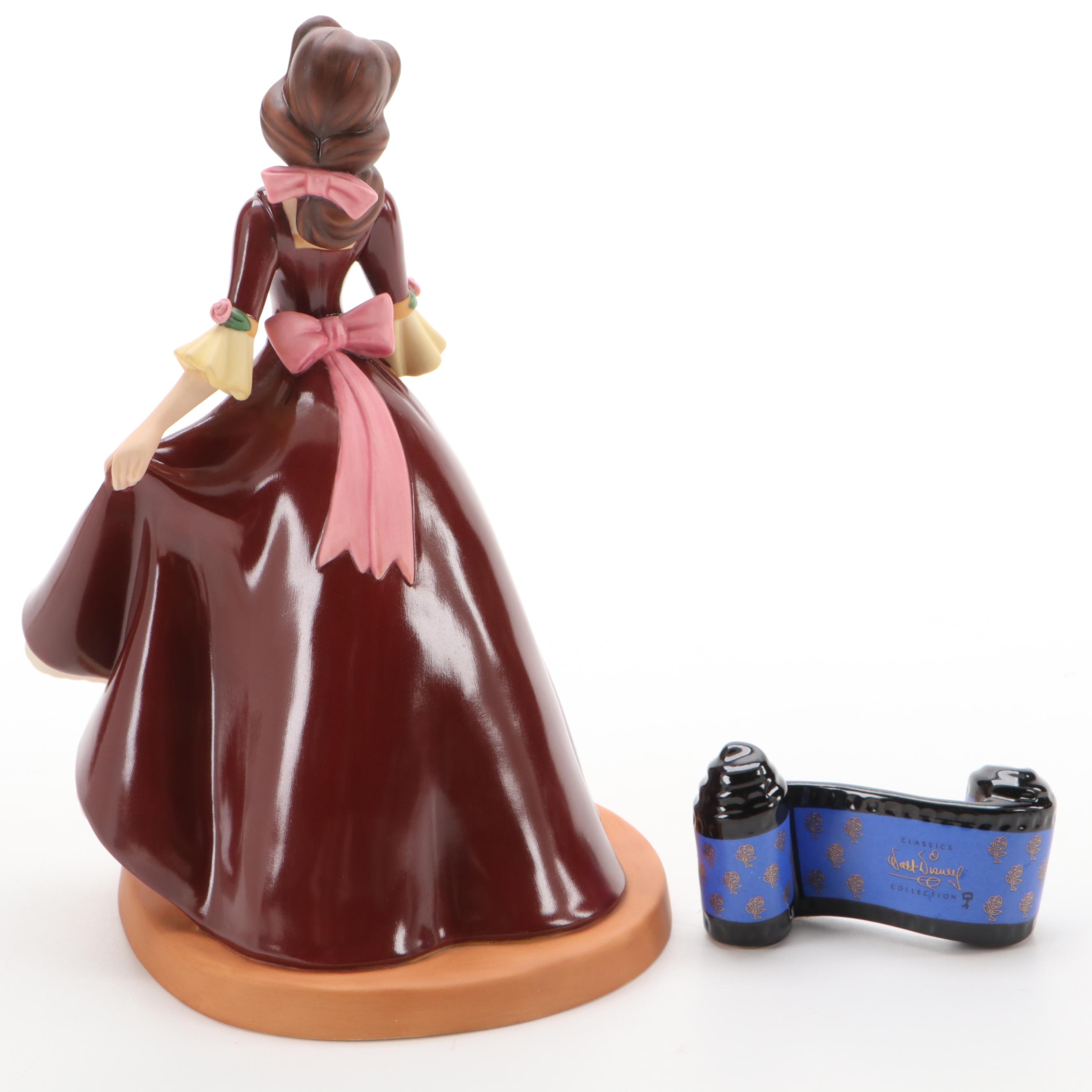 Classics Walt Disney Collection Ceramic Figurines Including "Belle & Beast"