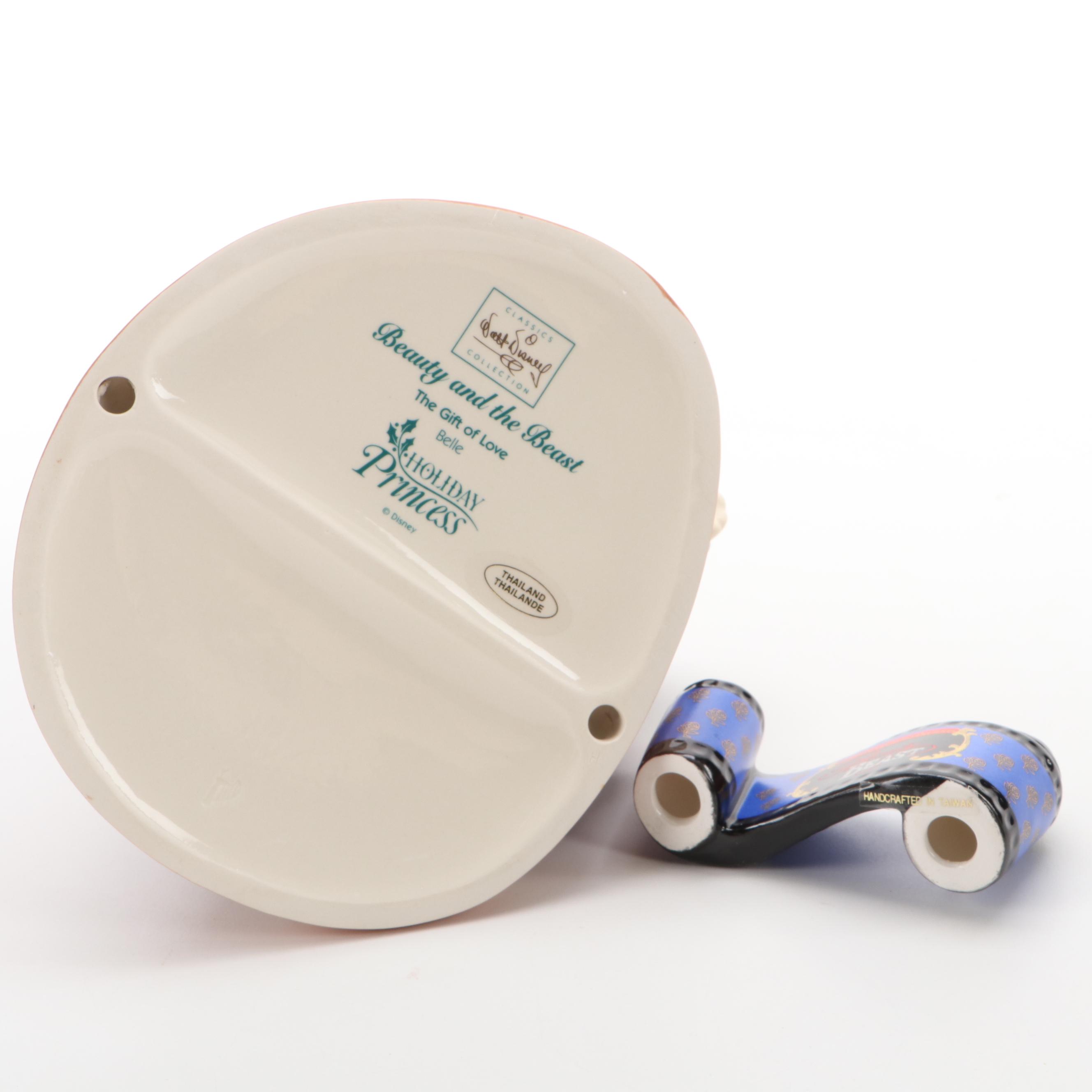 Classics Walt Disney Collection Ceramic Figurines Including "Belle & Beast"