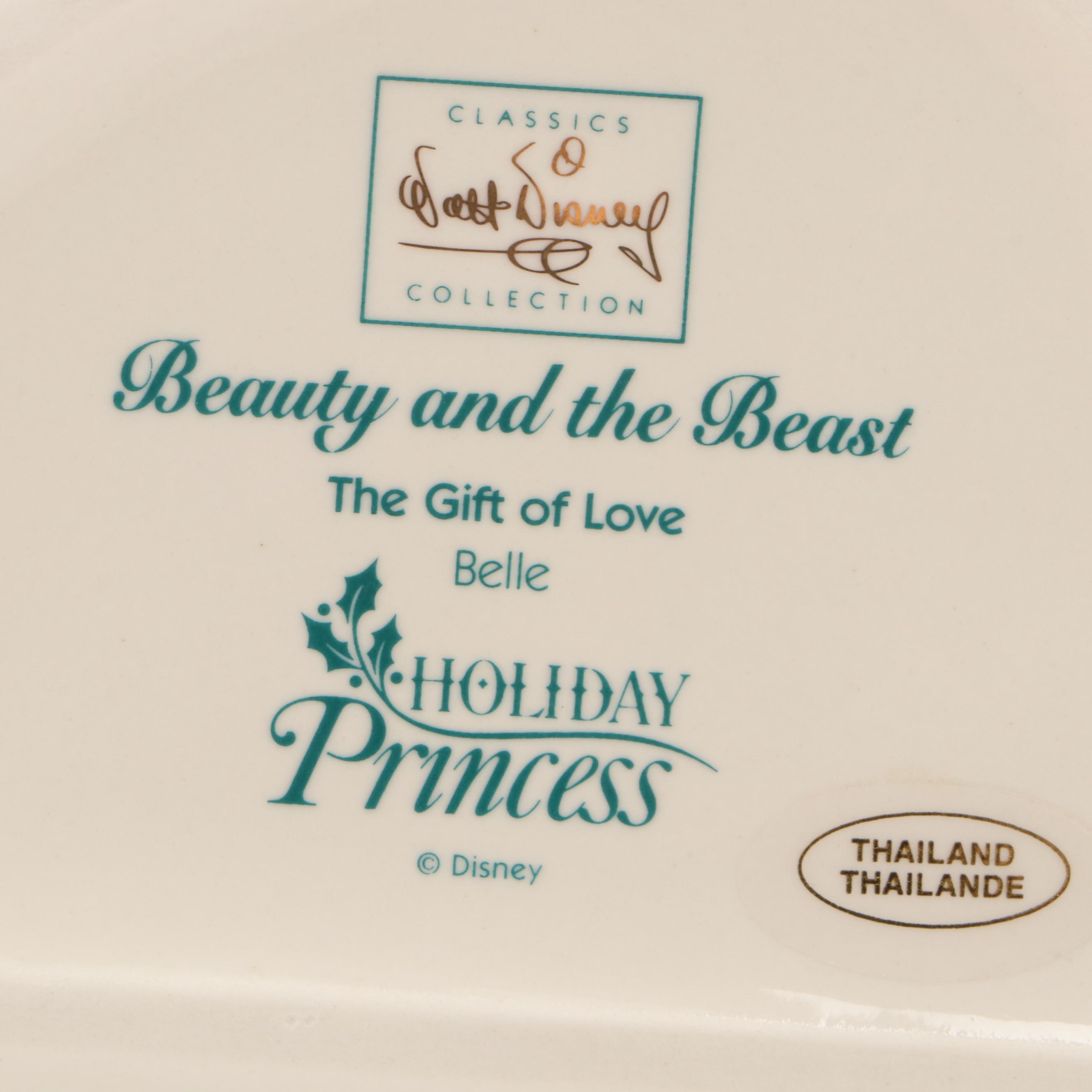 Classics Walt Disney Collection Ceramic Figurines Including "Belle & Beast"