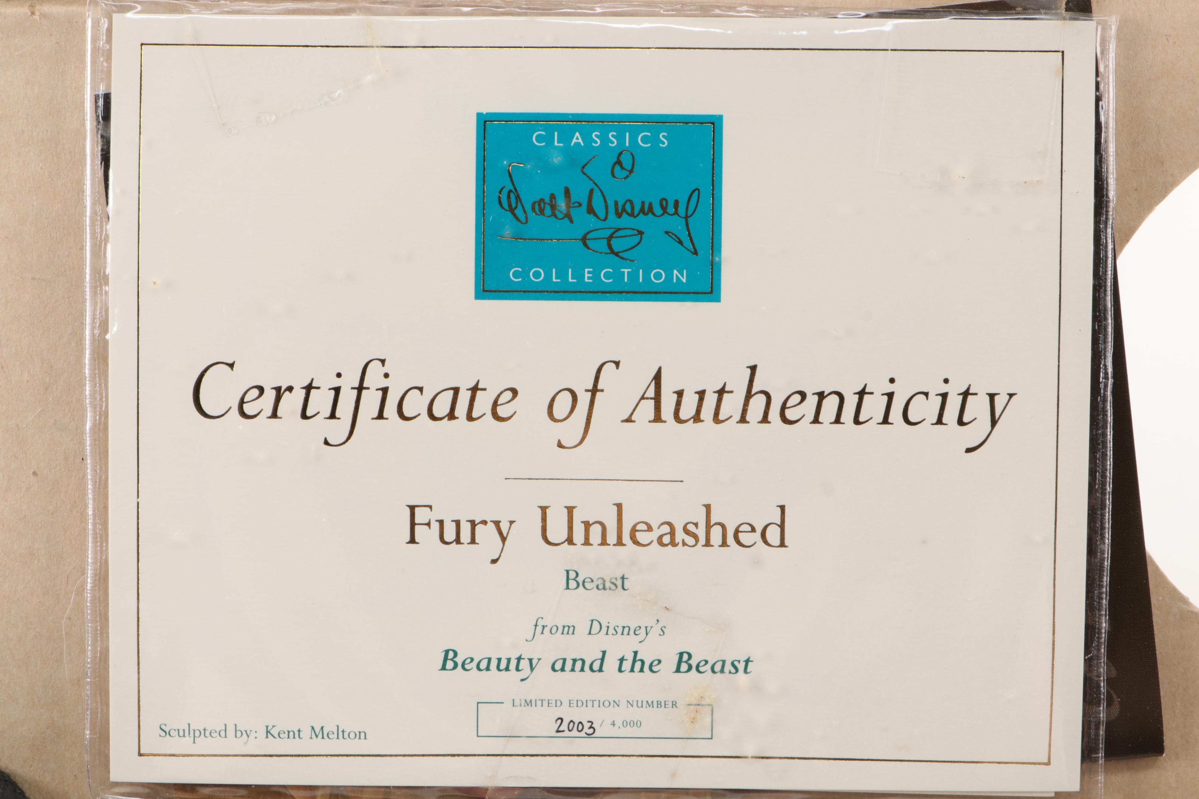 Classics Walt Disney Collection Ceramic Figurines Including "Belle & Beast"