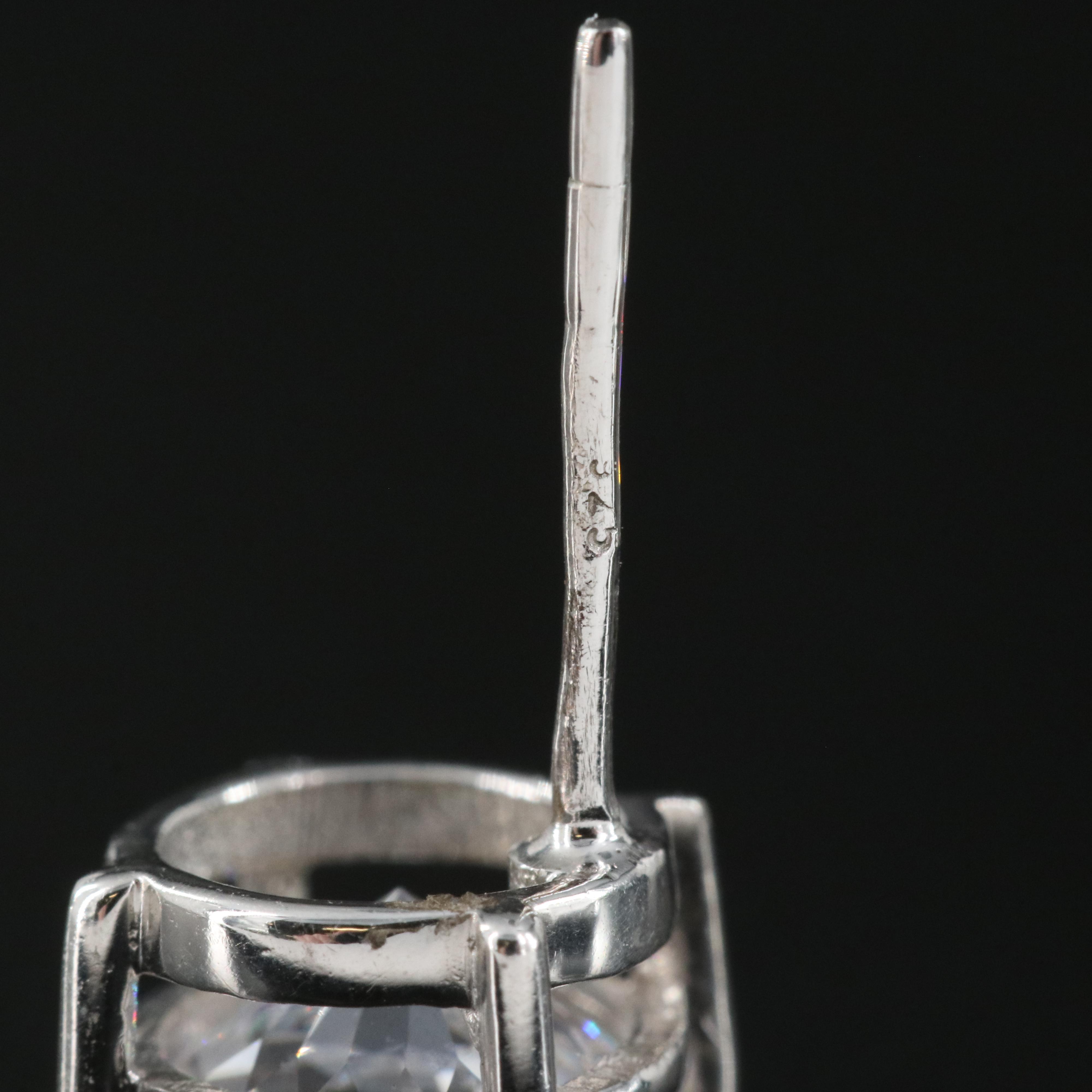 Sterling Cubic Zirconia Stud Earrings