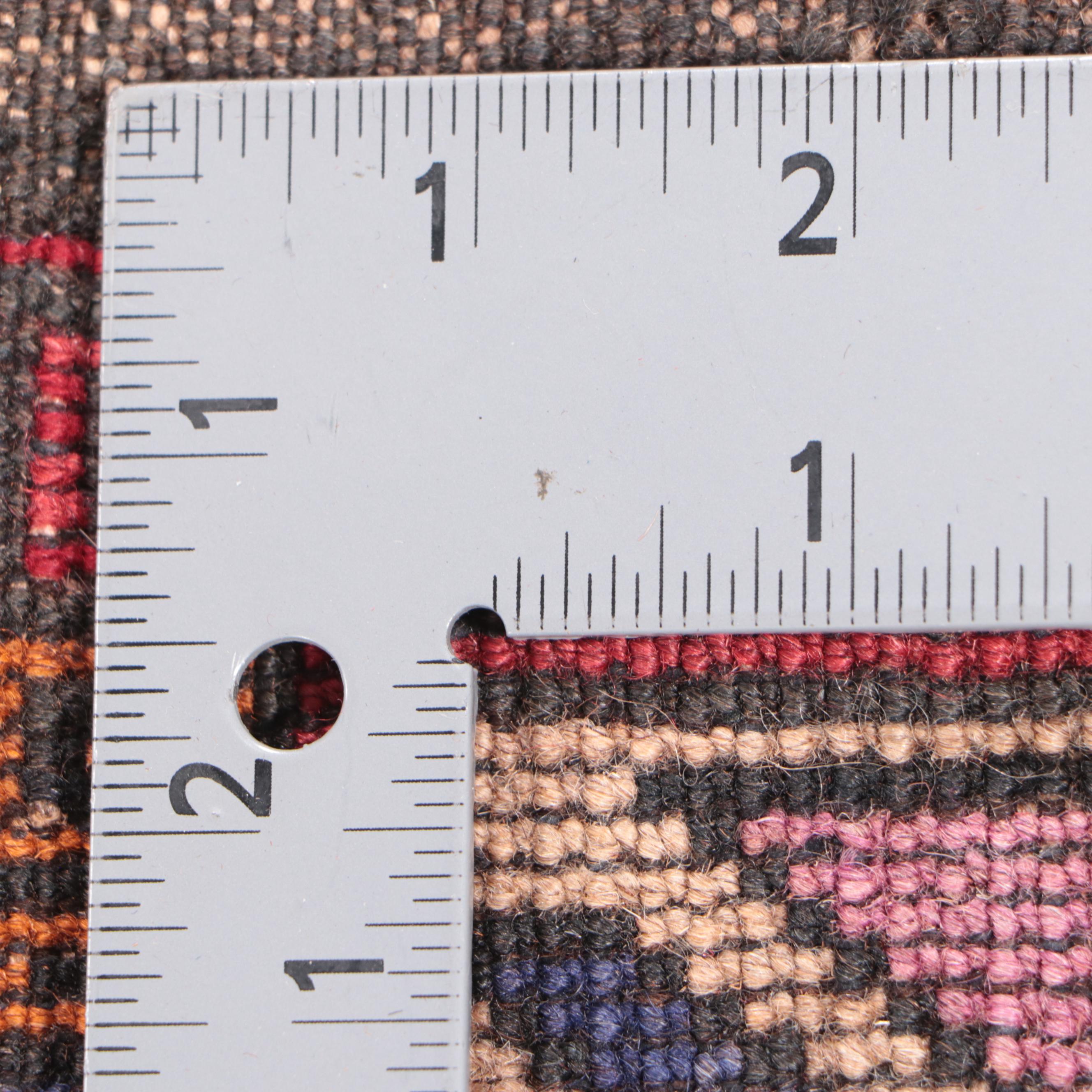 3'1 x 4'2 Hand-Knotted Afghan Pictorial Accent Rug