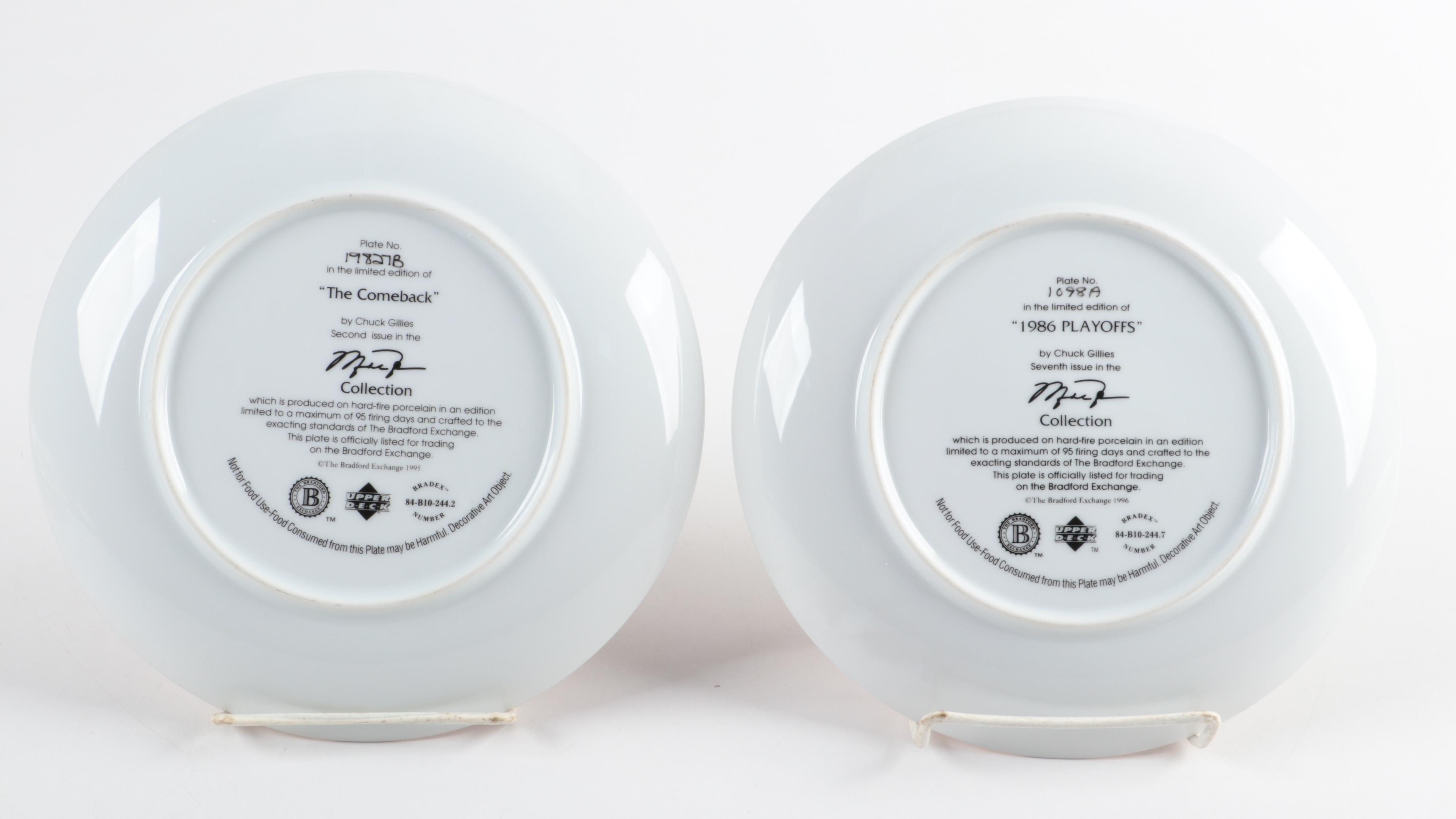 Bradford Exchange Michael Jordan Collection Limited Porcelain Collector Plates