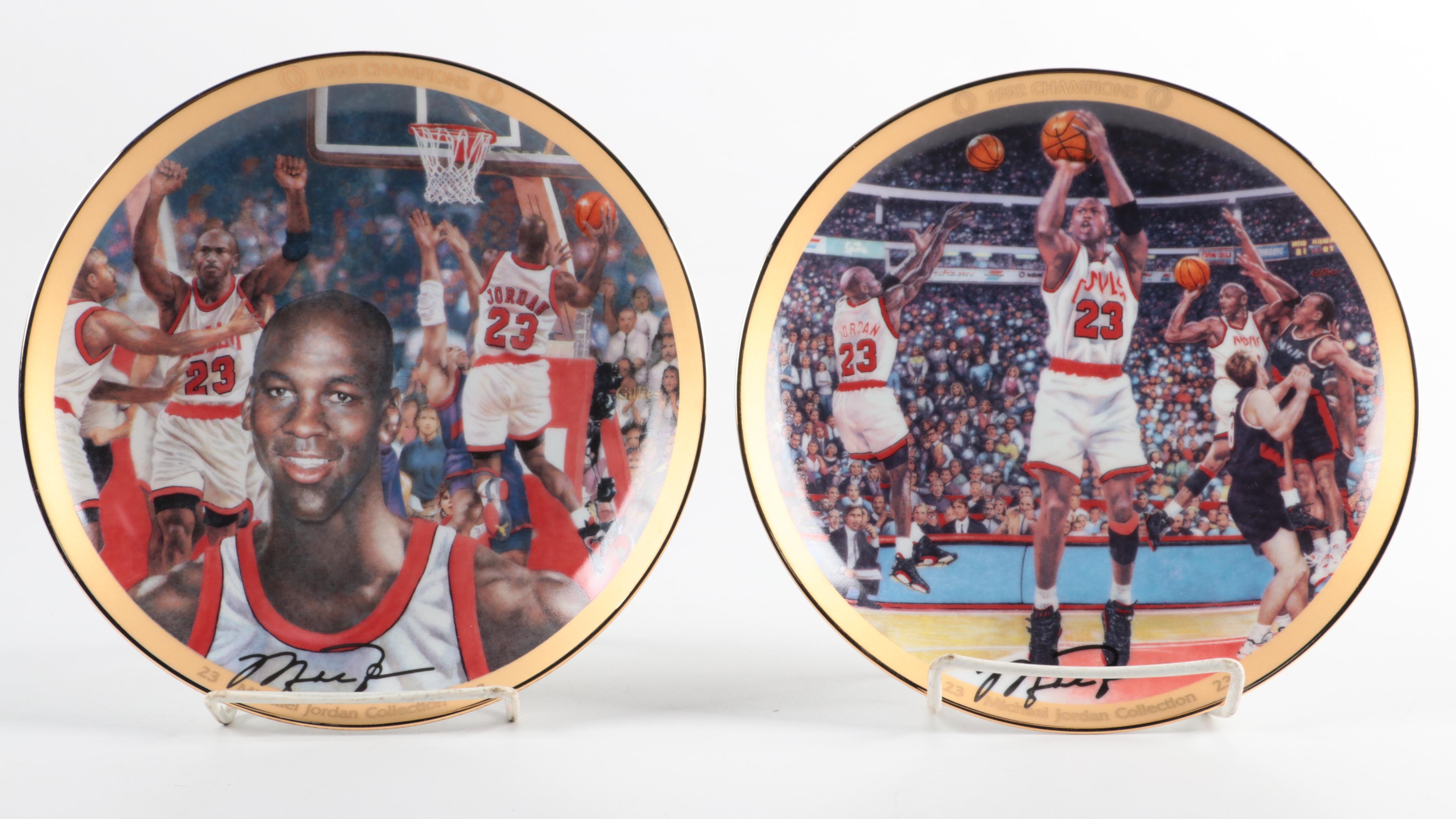 Bradford Exchange Michael Jordan Collection Limited Porcelain Collector Plates