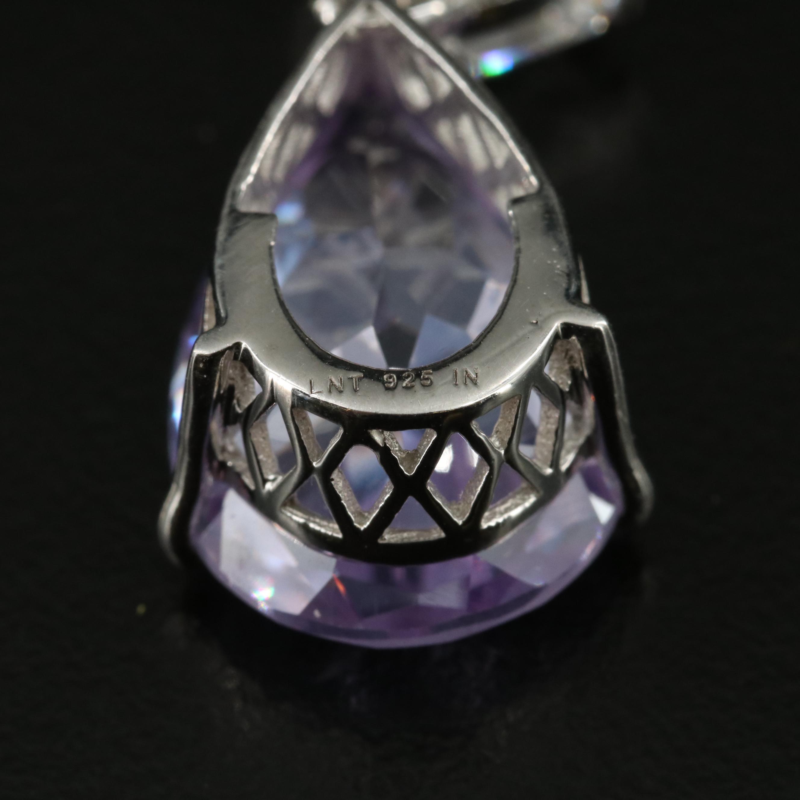 Sterling Cubic Zirconia Pendant Necklace