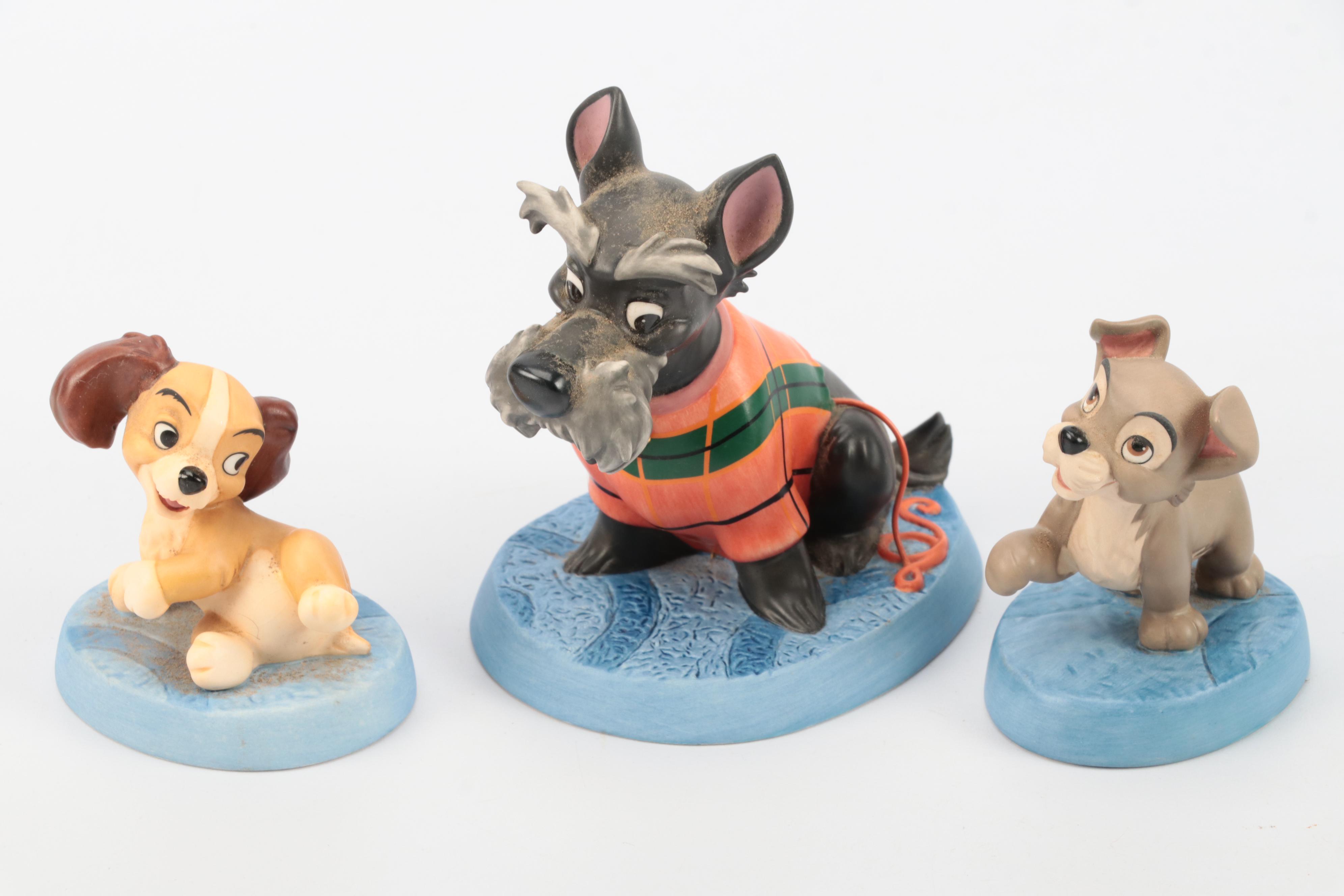 Disney Classics Collection "Lady & the Tramp" and Other Ceramic Figurines