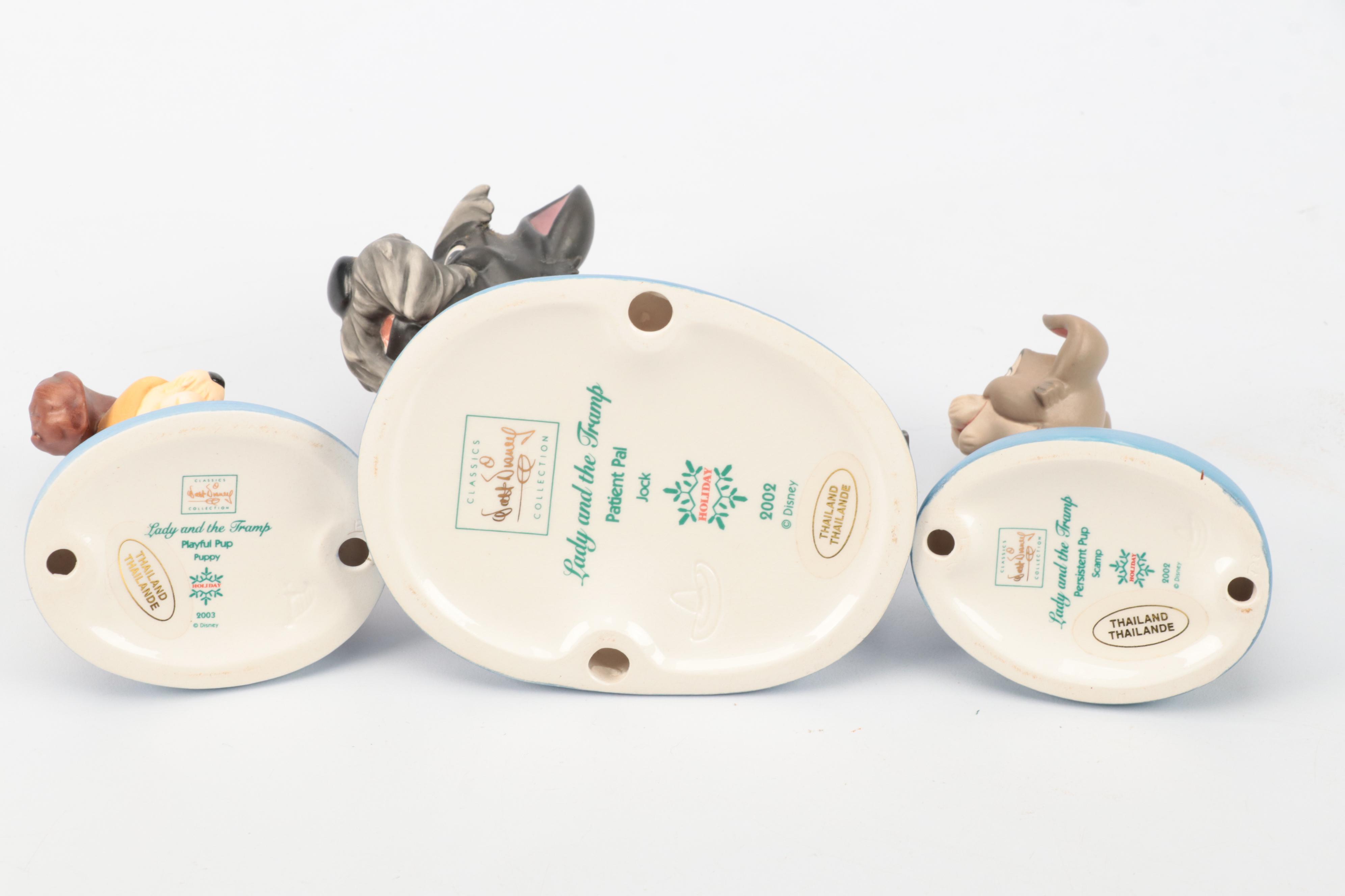 Disney Classics Collection "Lady & the Tramp" and Other Ceramic Figurines
