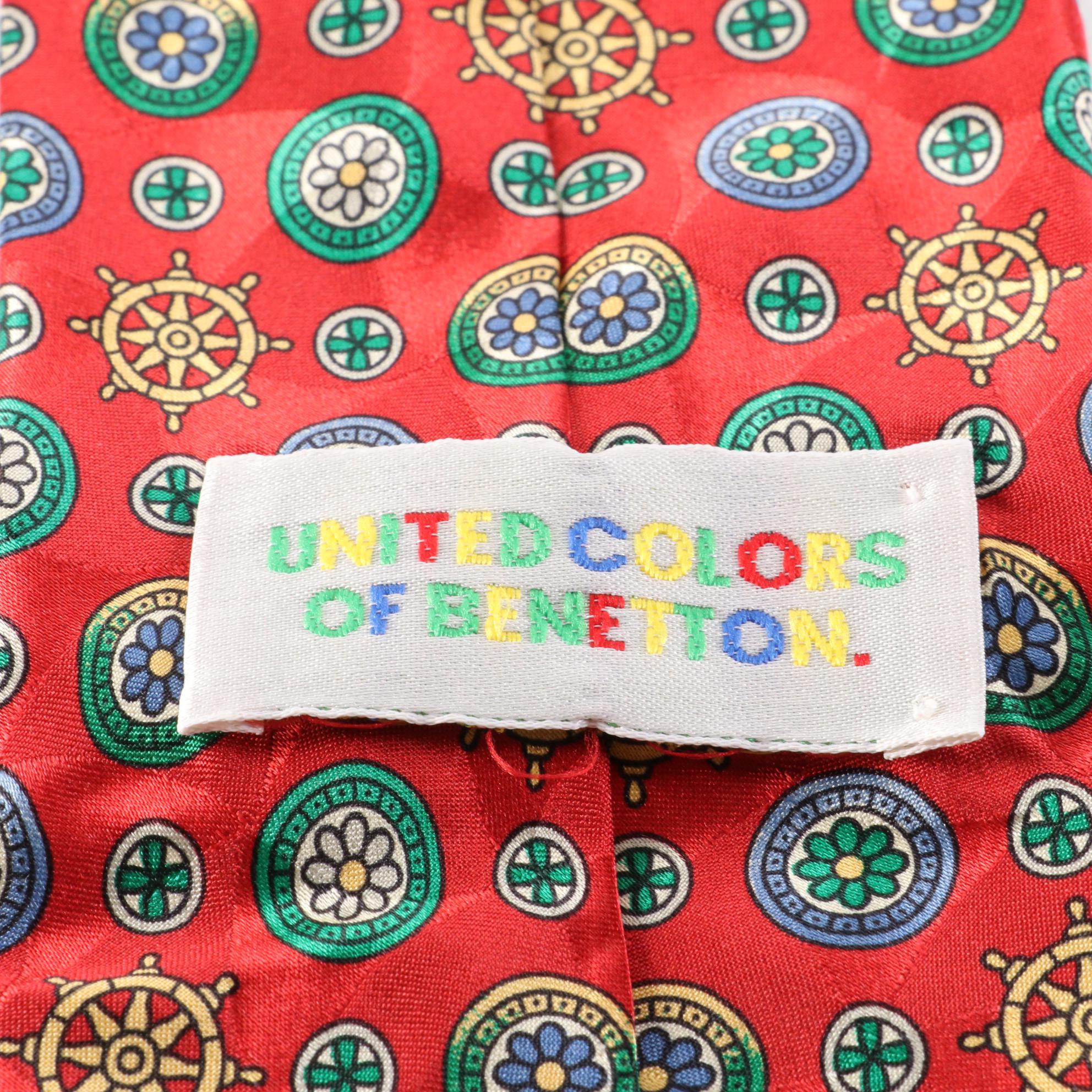 United Colors of Benetton Patterned Silk Jacquard Necktie