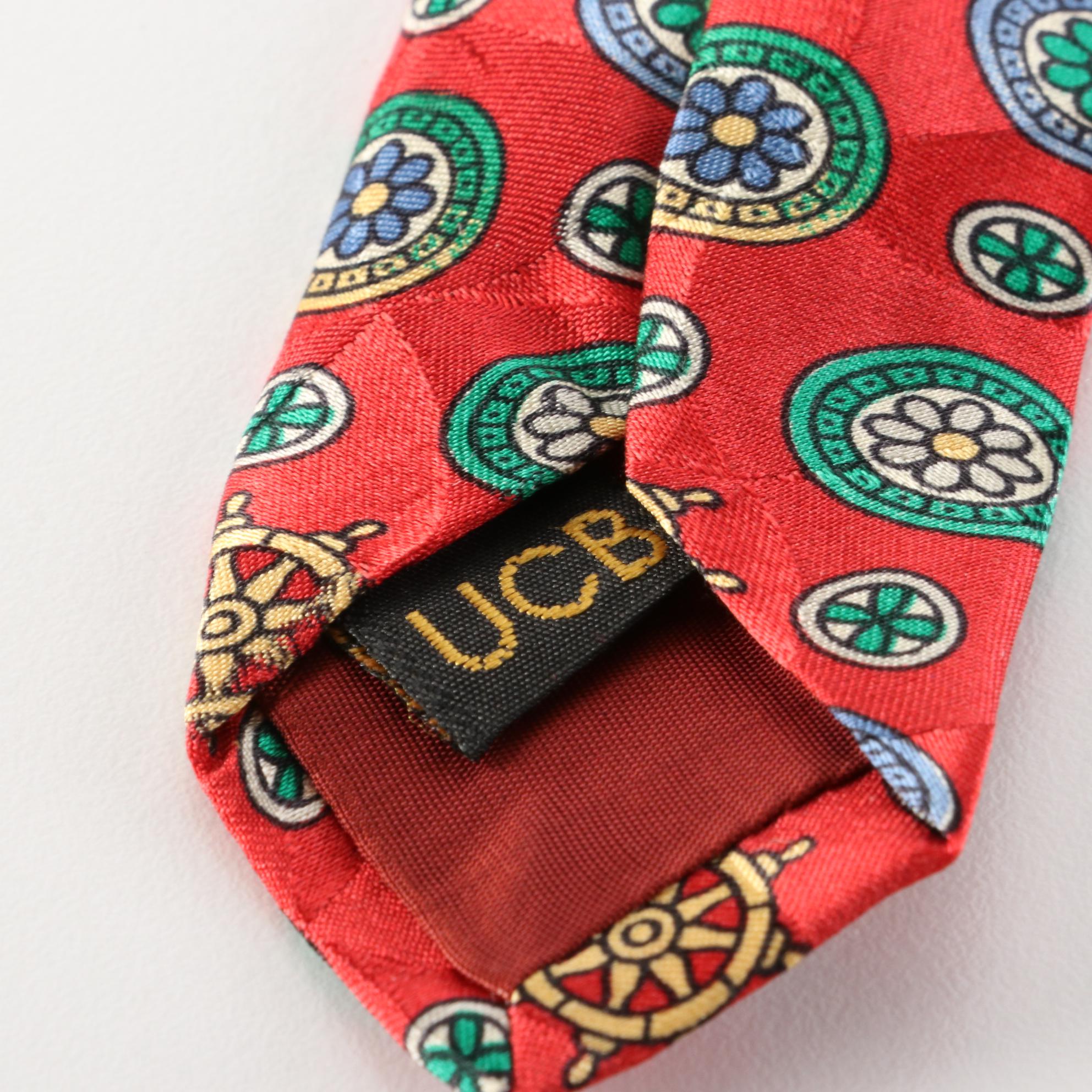United Colors of Benetton Patterned Silk Jacquard Necktie