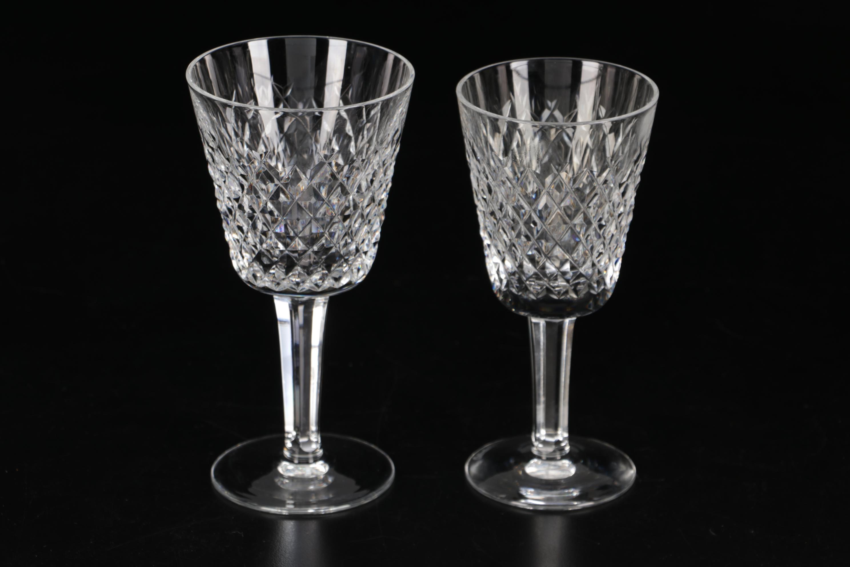 Waterford Crystal "Alana" Clarets and White Wine Glass, 1952-2022