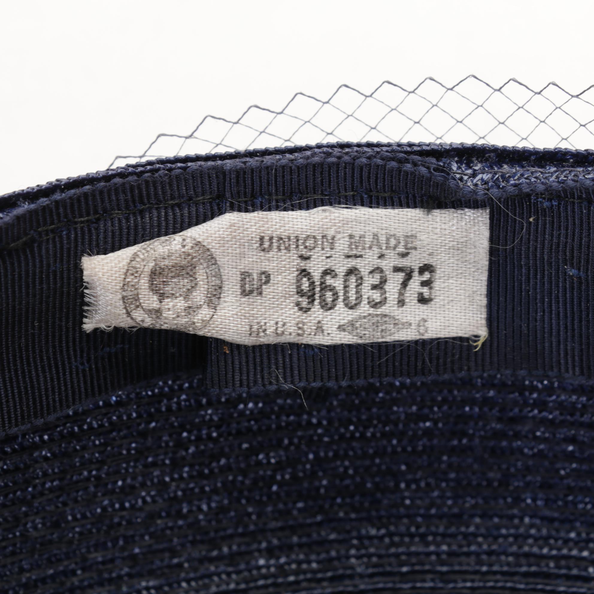 Union Made Floral Cloches, Casques, and Fascinators with Other Vintage Hats