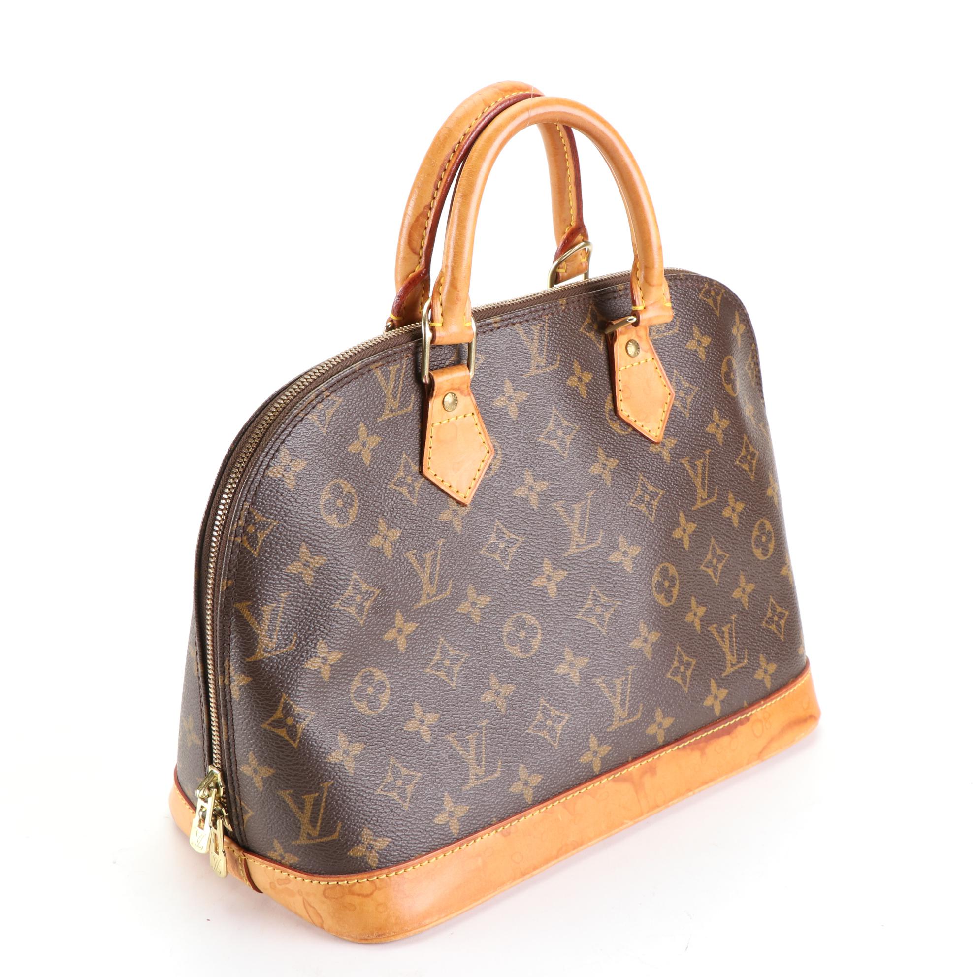 Louis Vuitton Alma PM Satchel in Monogram Canvas and Vachetta Leather