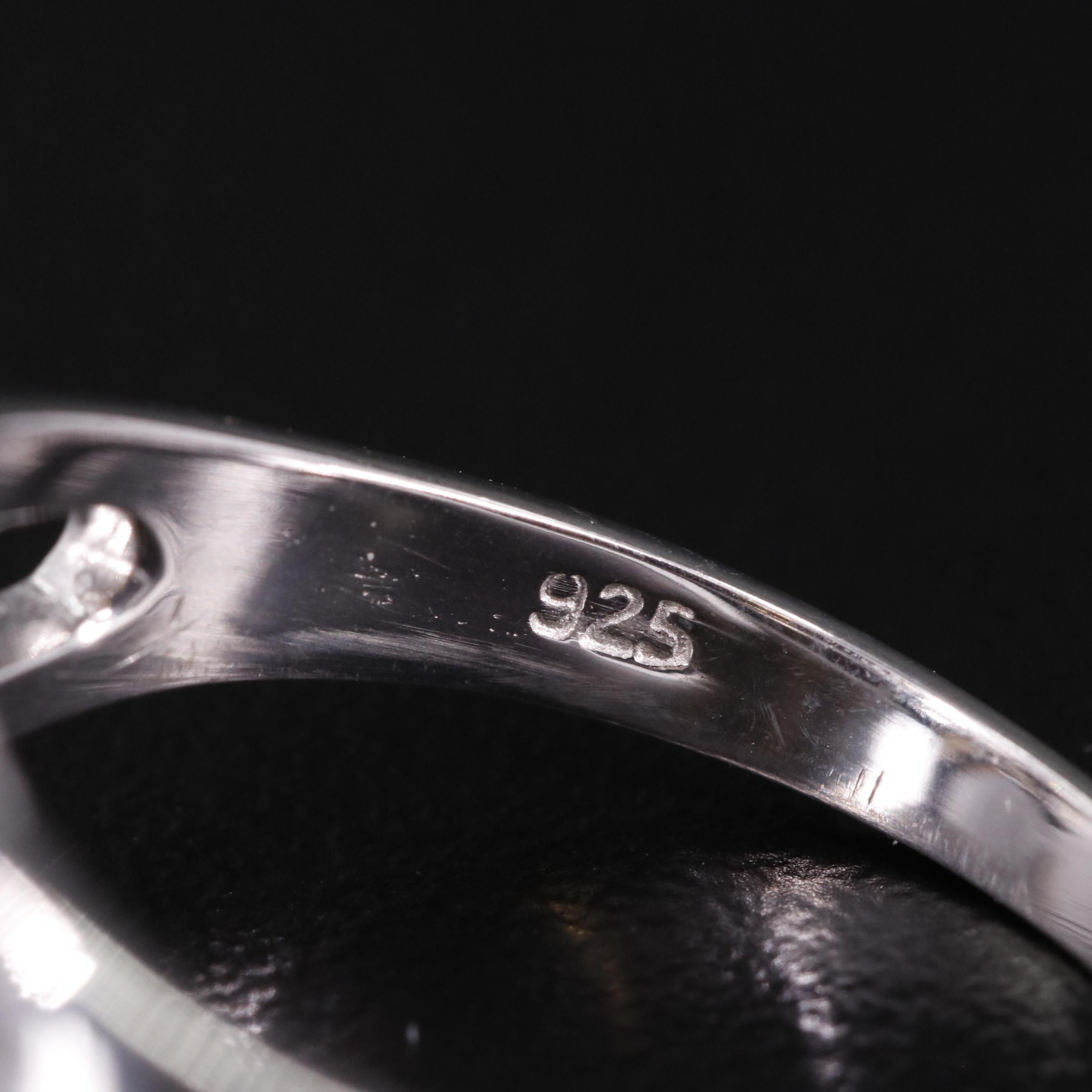 Sterling Citrine Foliate Ring