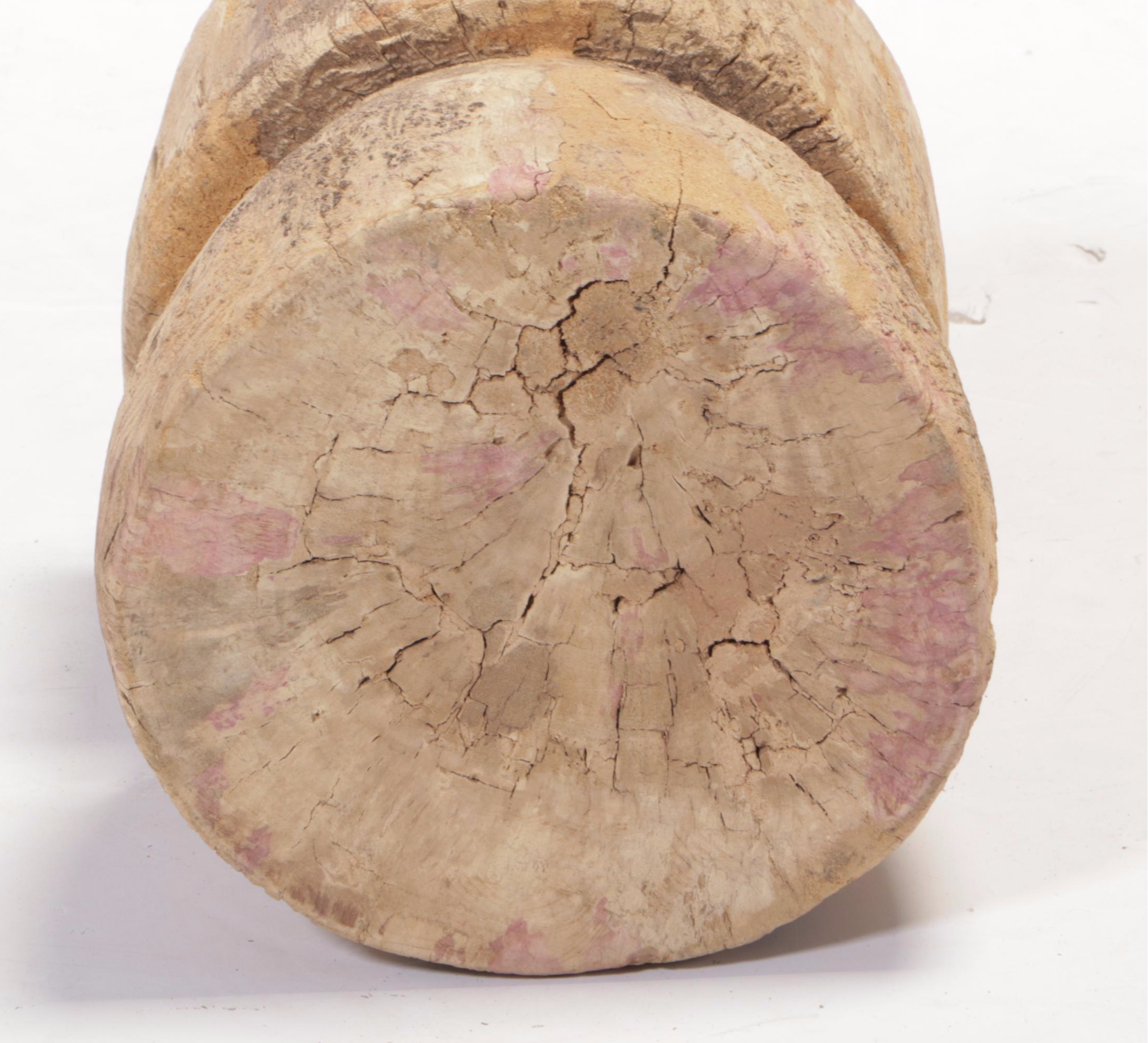 Handcarved Indian Wooden Rice Pounder