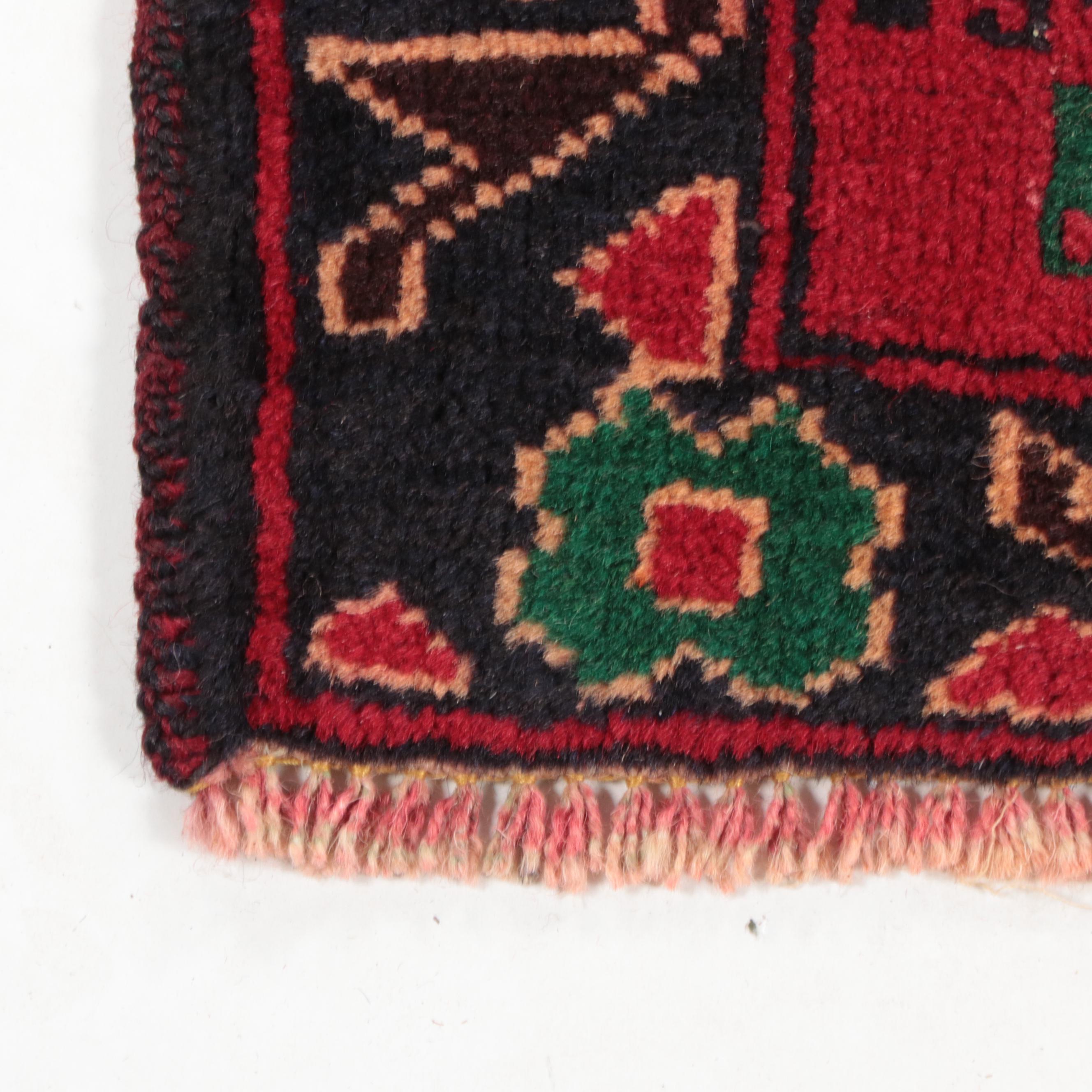 3' x 4'4 Hand-Knotted Afghan Baluch Accent Rug