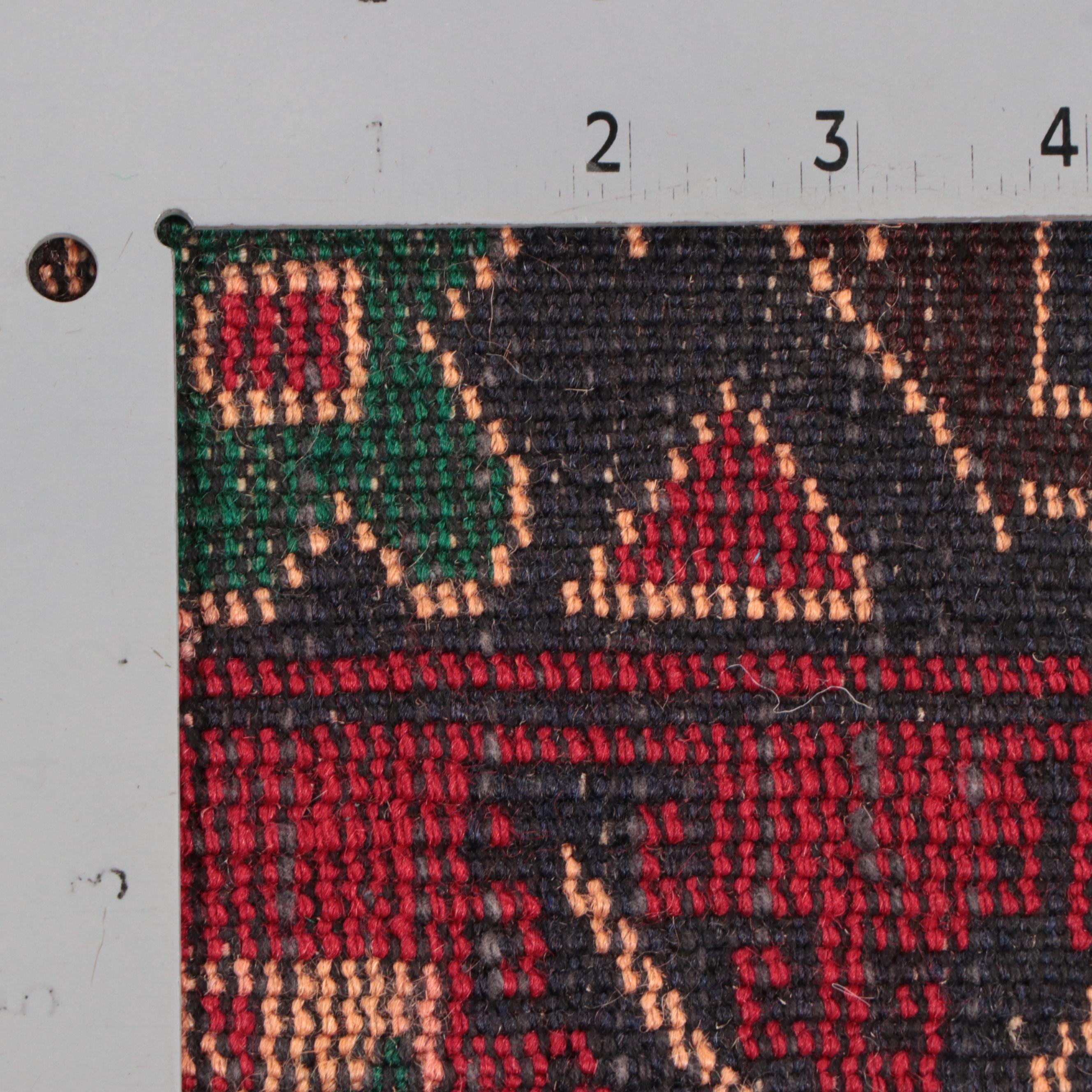 3' x 4'4 Hand-Knotted Afghan Baluch Accent Rug