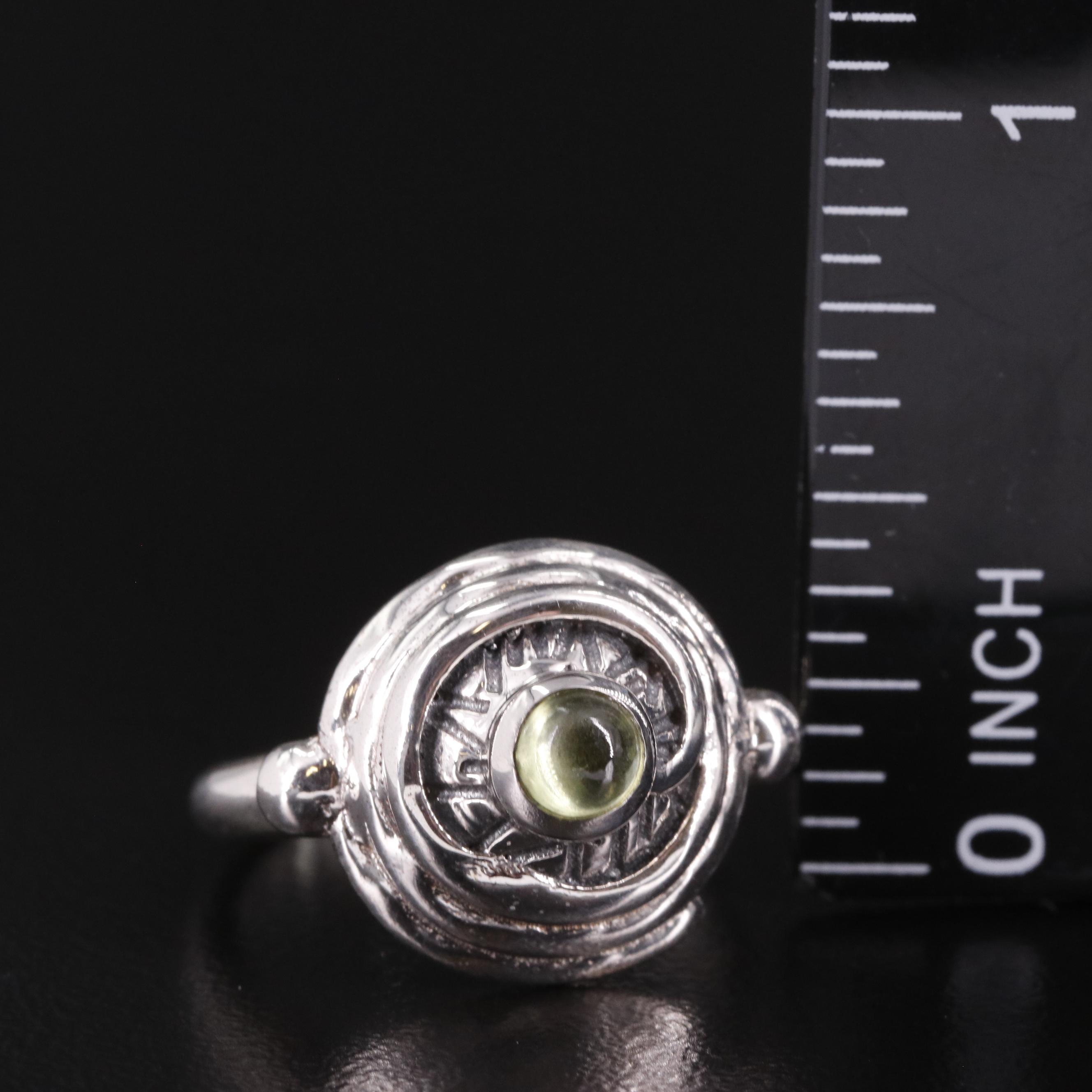 Sterling Peridot Ring