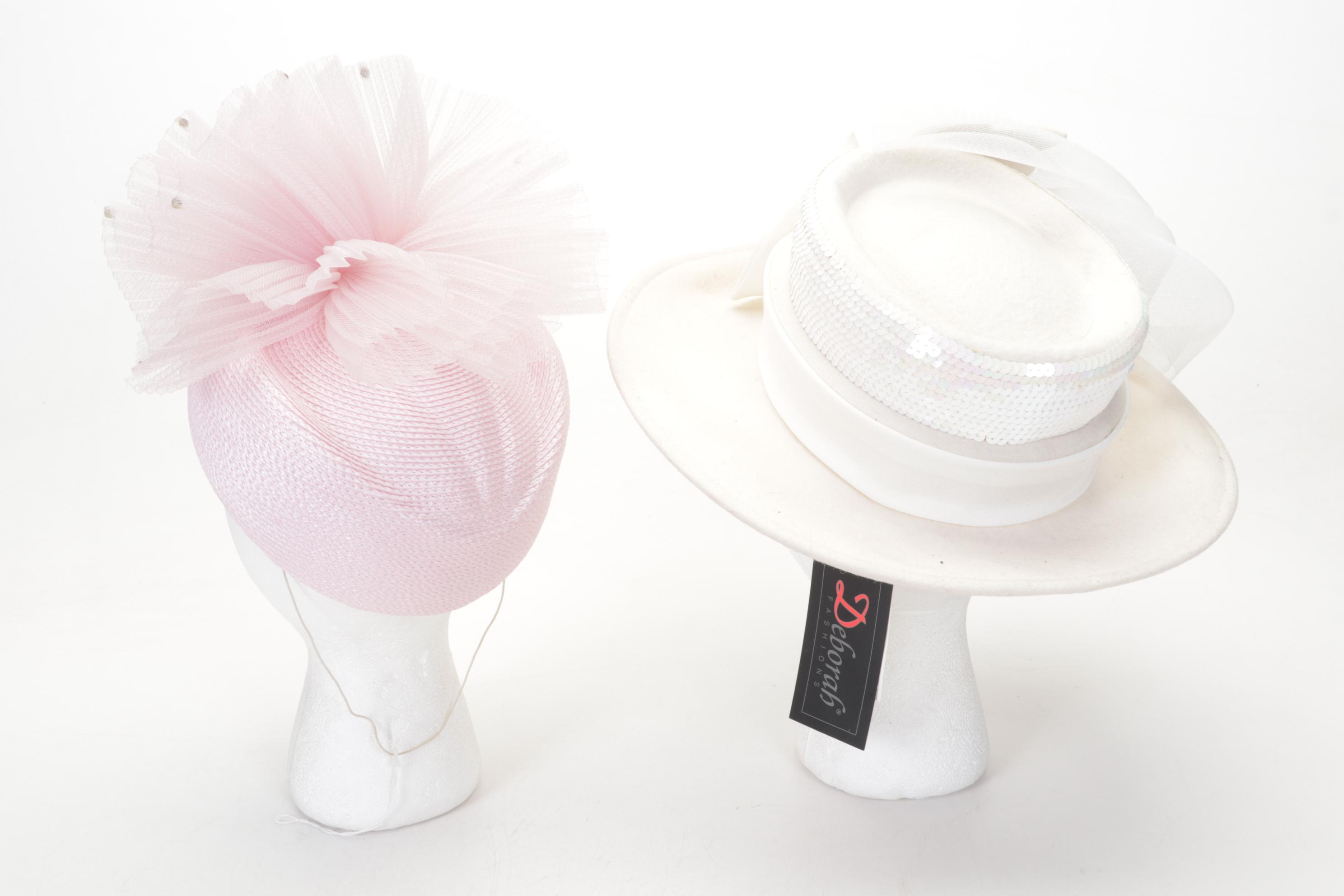 Scala Pronto and Other Pink Summer Occasion Hats, Vintage to Contemporary