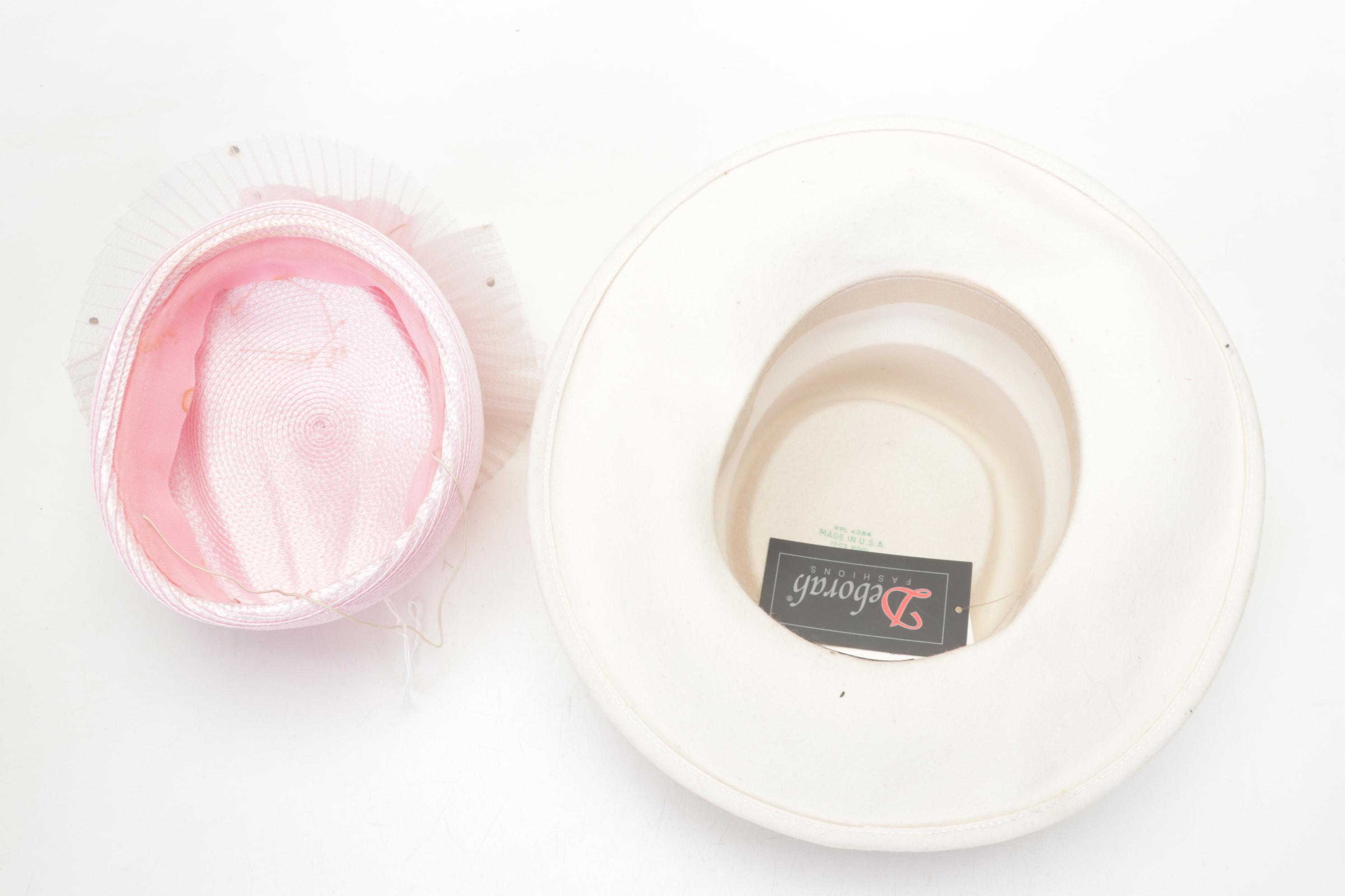 Scala Pronto and Other Pink Summer Occasion Hats, Vintage to Contemporary