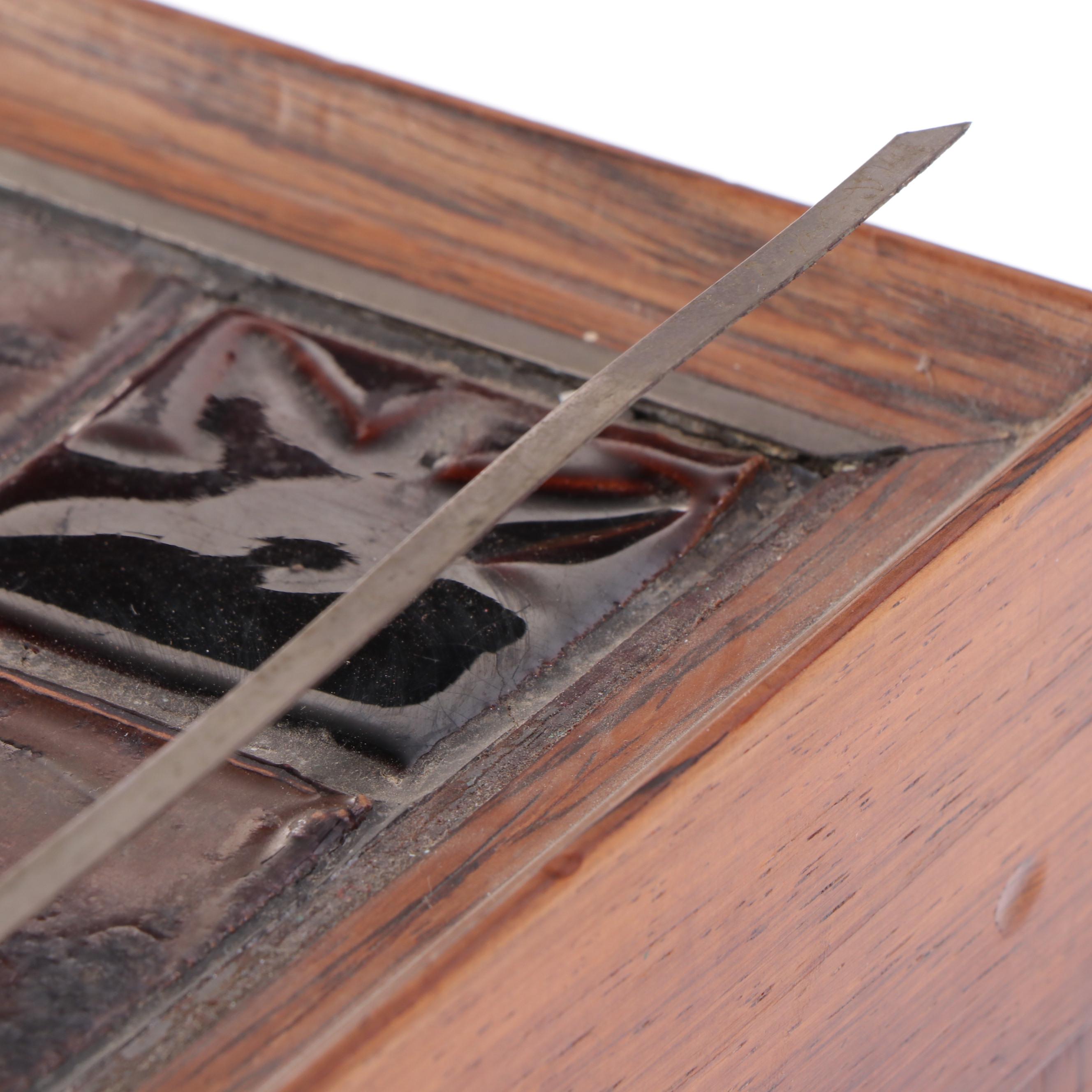 Mid Century Modern Tile-Top Wooden Coffee Table
