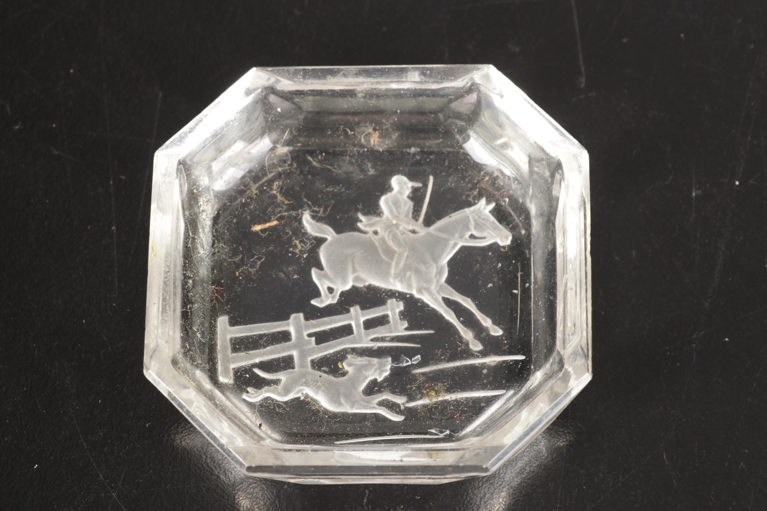 Lalique Anemone Paperweight, L'Air du Temps, Matson Ormolu on Glass Flacons