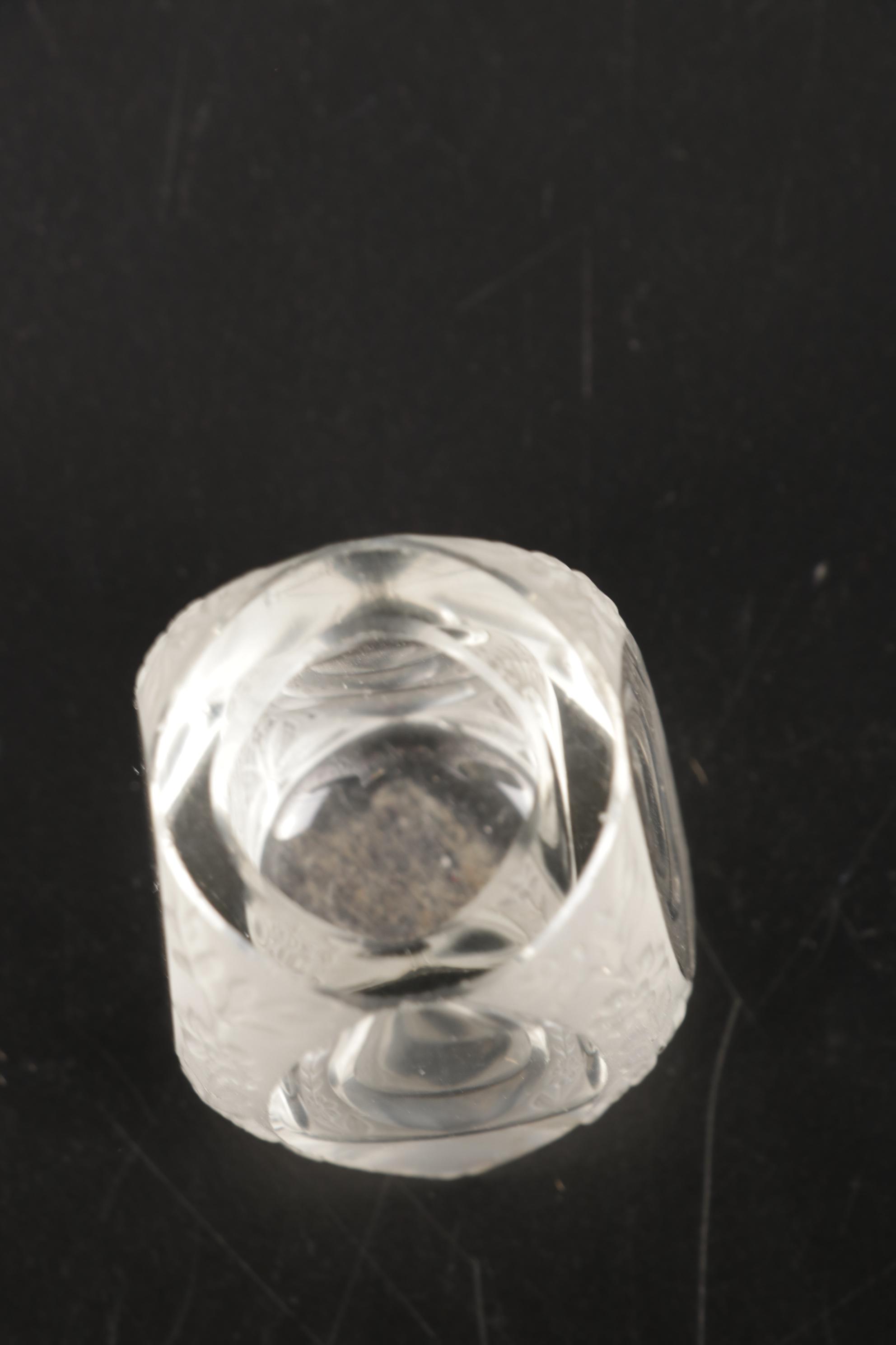 Lalique Anemone Paperweight, L'Air du Temps, Matson Ormolu on Glass Flacons