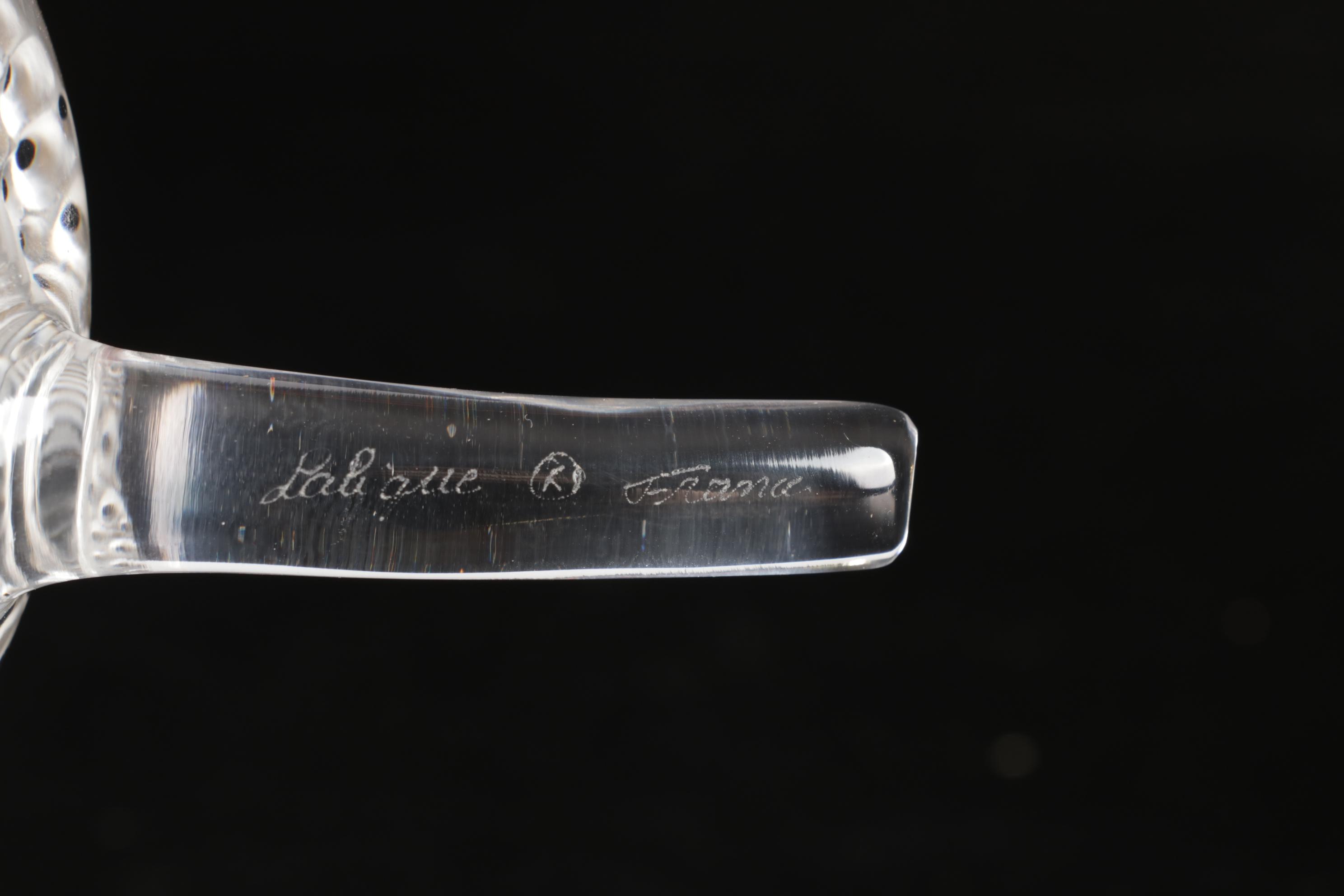 Lalique Anemone Paperweight, L'Air du Temps, Matson Ormolu on Glass Flacons