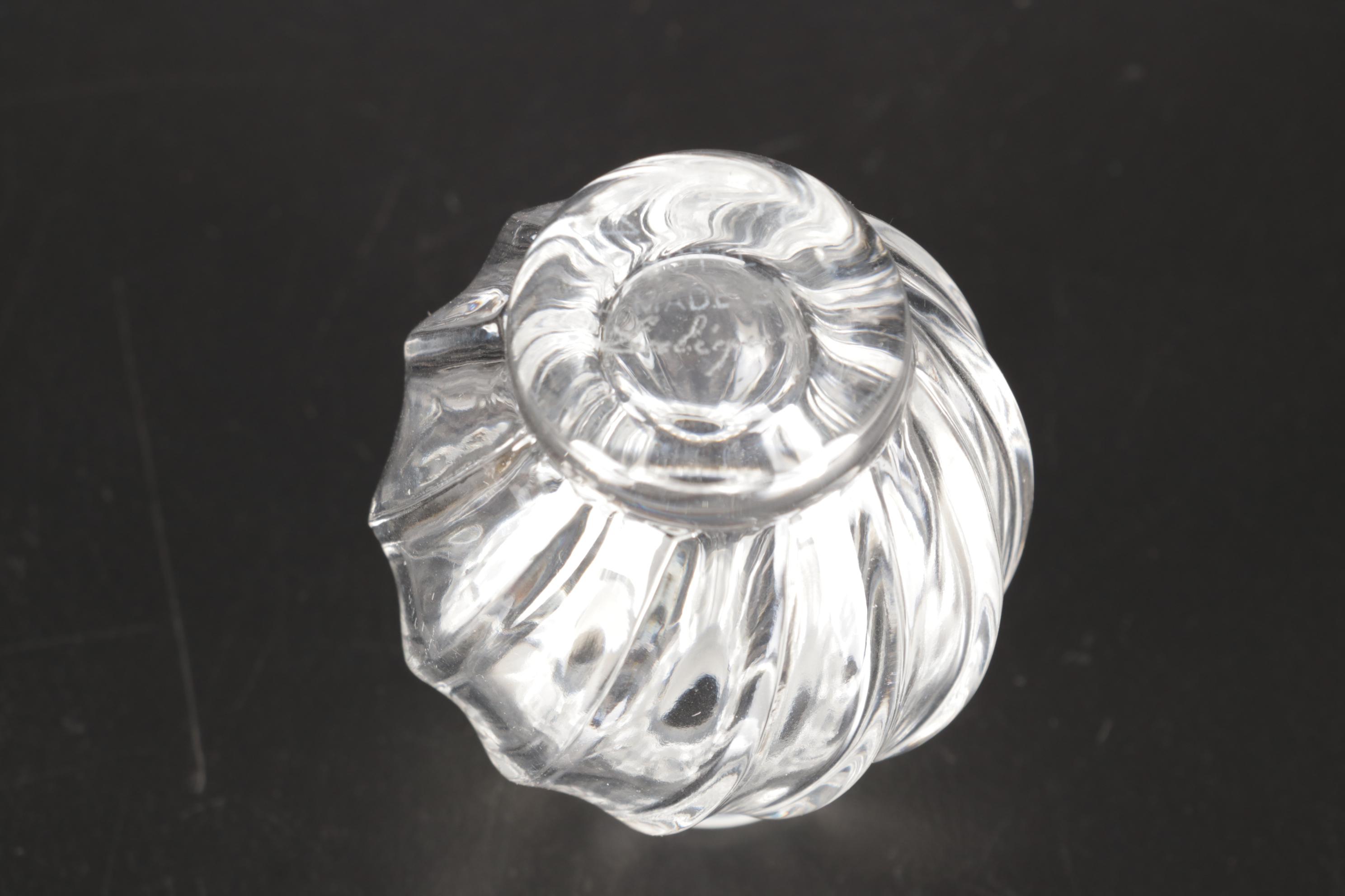 Lalique Anemone Paperweight, L'Air du Temps, Matson Ormolu on Glass Flacons