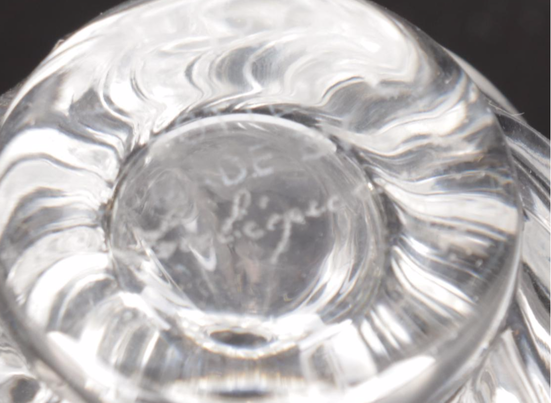 Lalique Anemone Paperweight, L'Air du Temps, Matson Ormolu on Glass Flacons